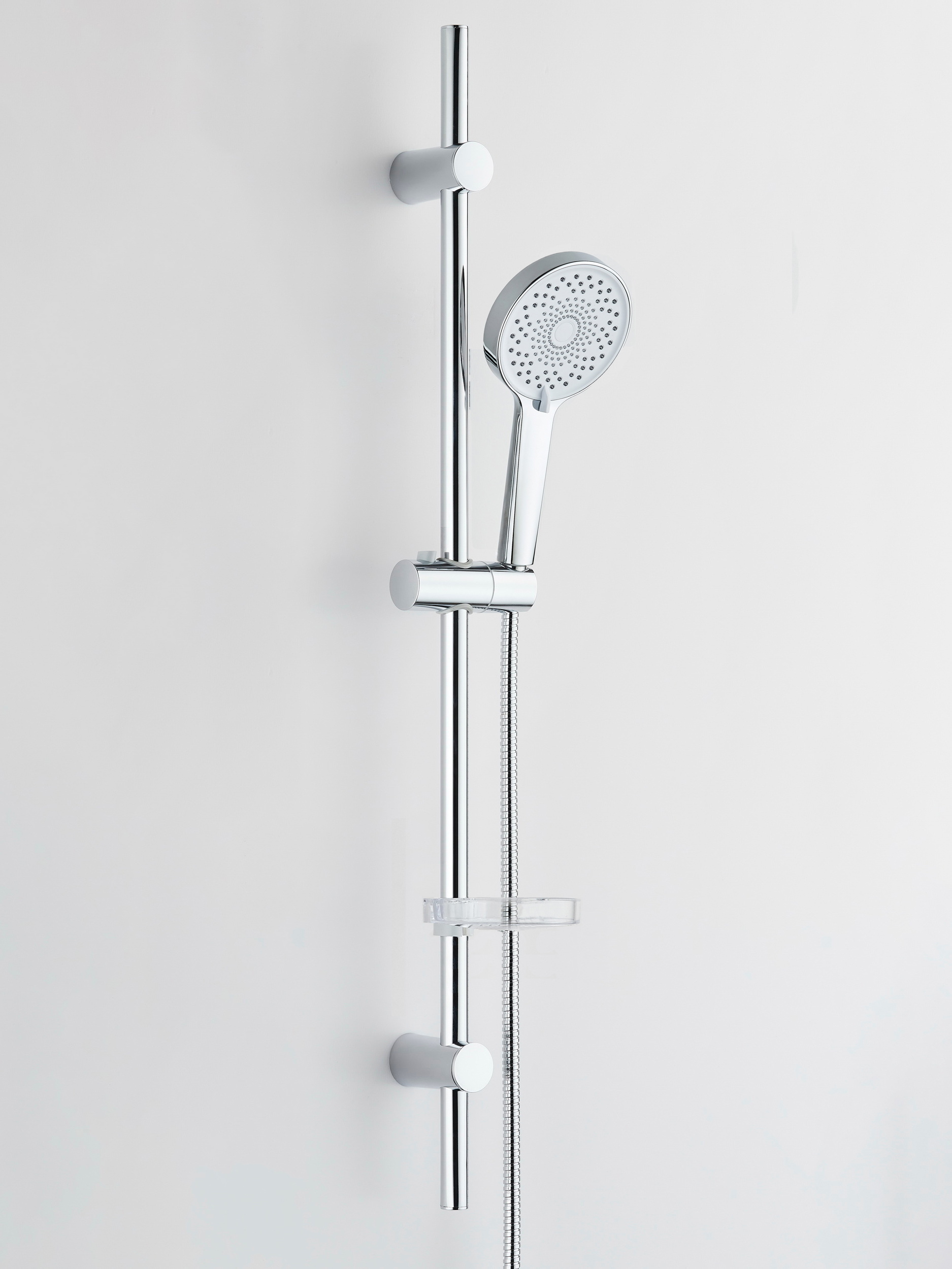 Изображение товара Душевая штанга Bond B06-8700 90 см хром с трехрежимным душем и форсунками из термоэластопласта