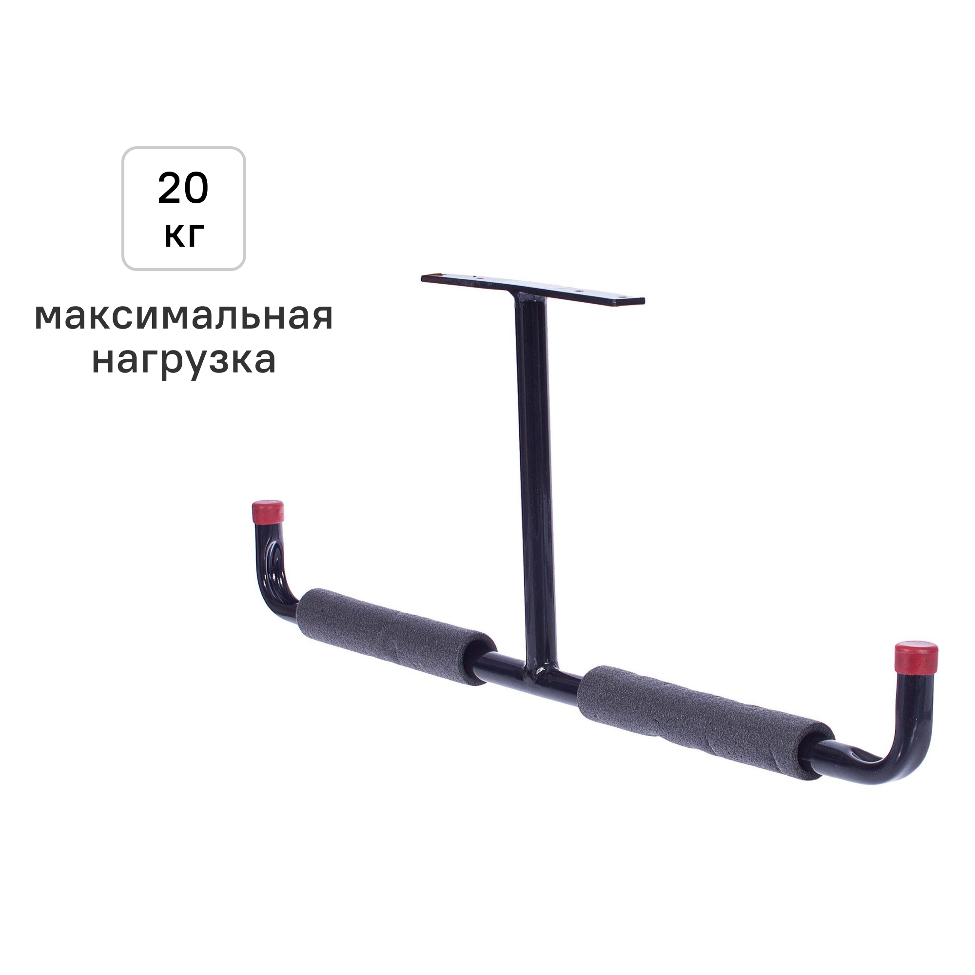 Изображение товара Кронштейн потолочный T-образный из стали 74x28.5 см до 30 кг черный