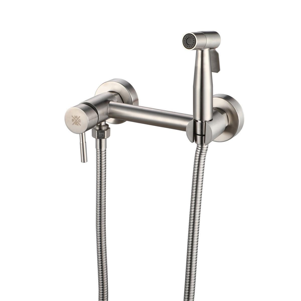 Изображение товара Гигиенический душ РМС SUS129-5-2 из нержавеющей стали с водосберегающим регулятором