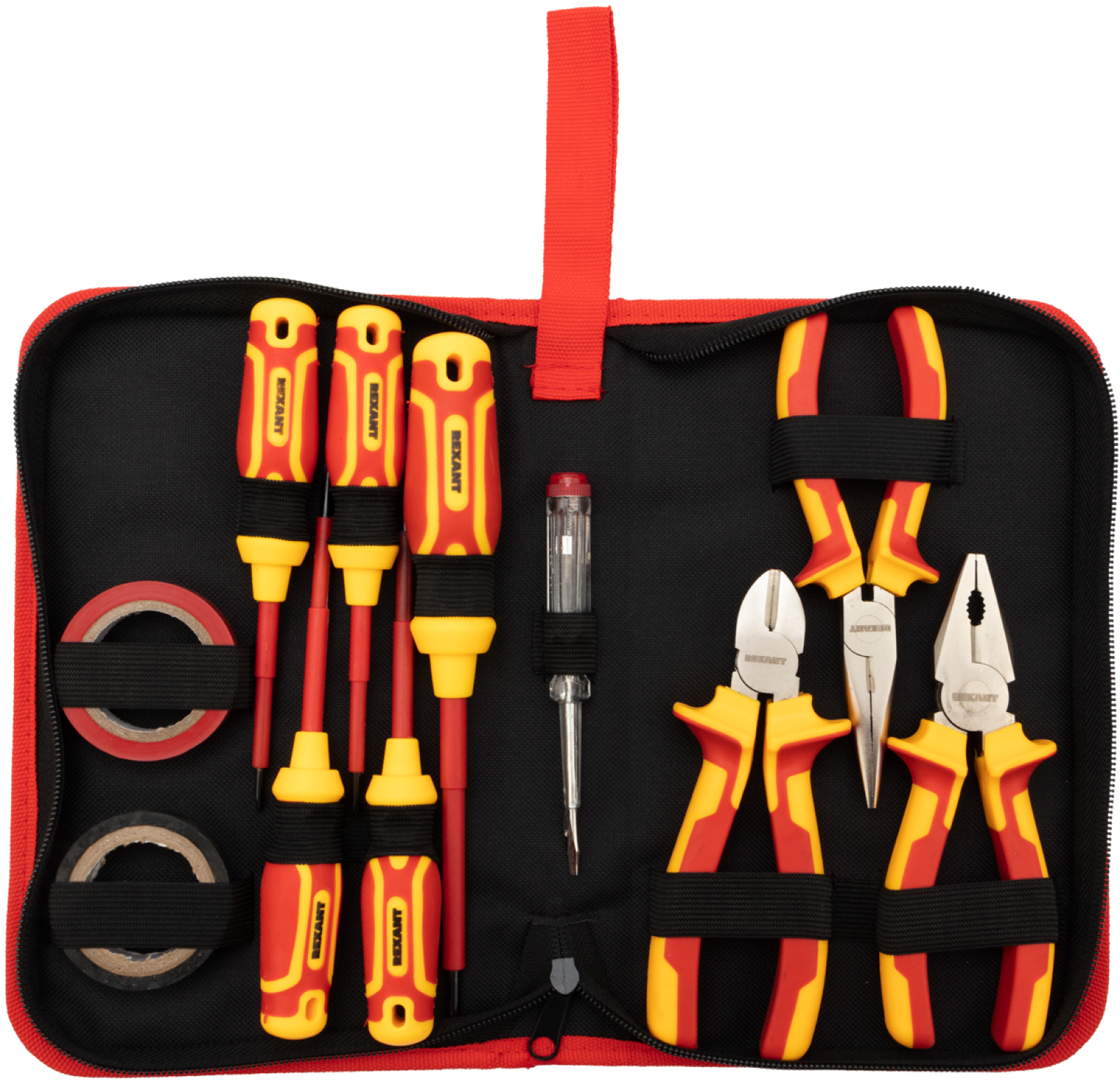 Изображение товара Набор инструментов Rexant 12-4692-3, 11 предметов с диэлектрической защитой