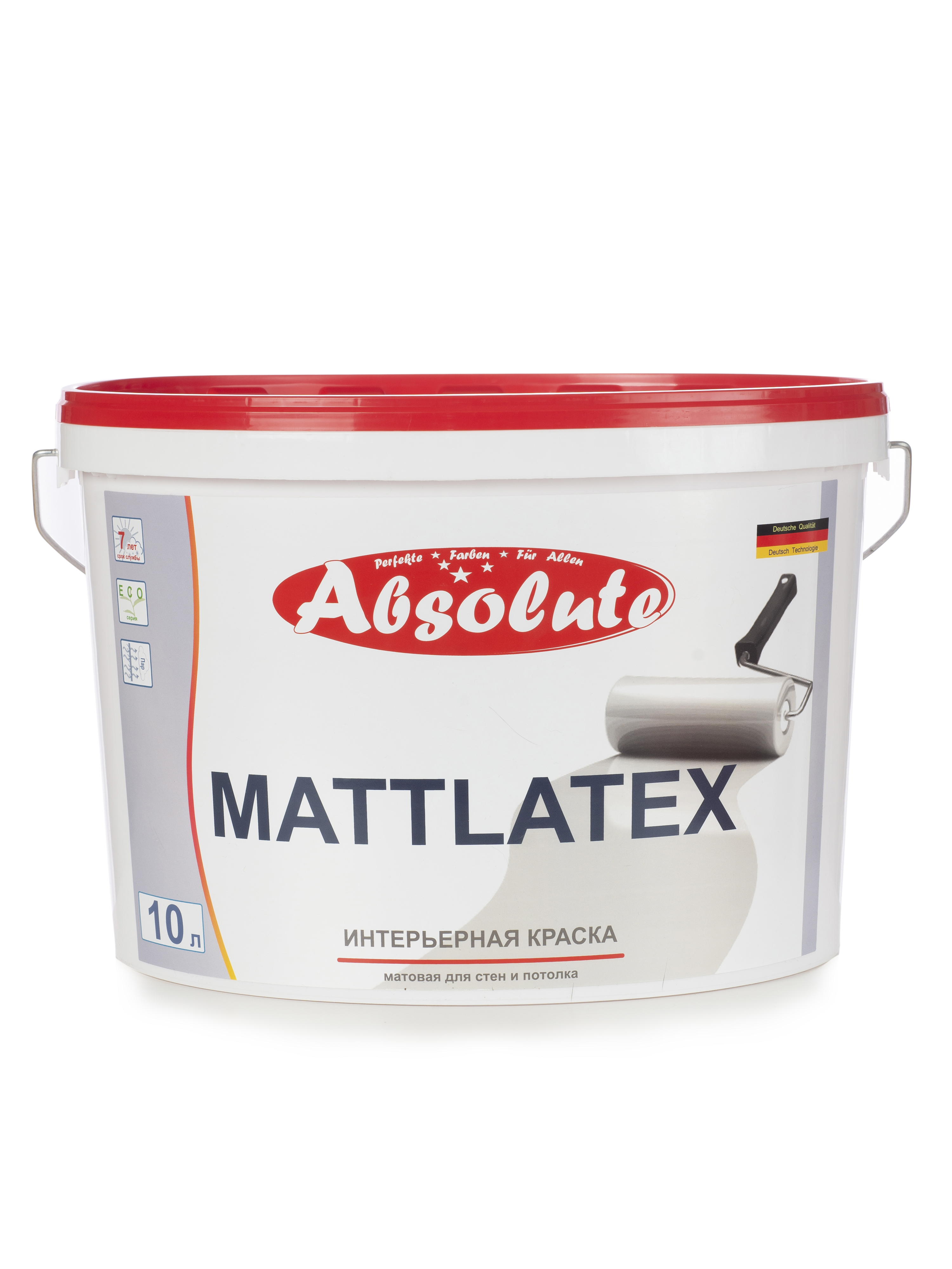 Изображение товара Краска для внутренних покрытий Absolute Mattlatex матовая цвет белый 10 л