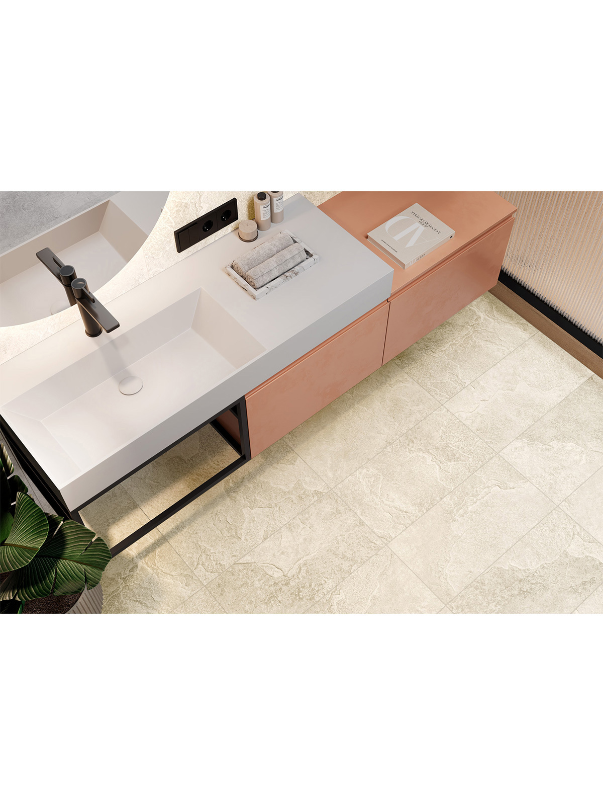 Изображение товара Керамогранит Alma ceramica Fjord 30x60 см бежевый матовый для пола и стен