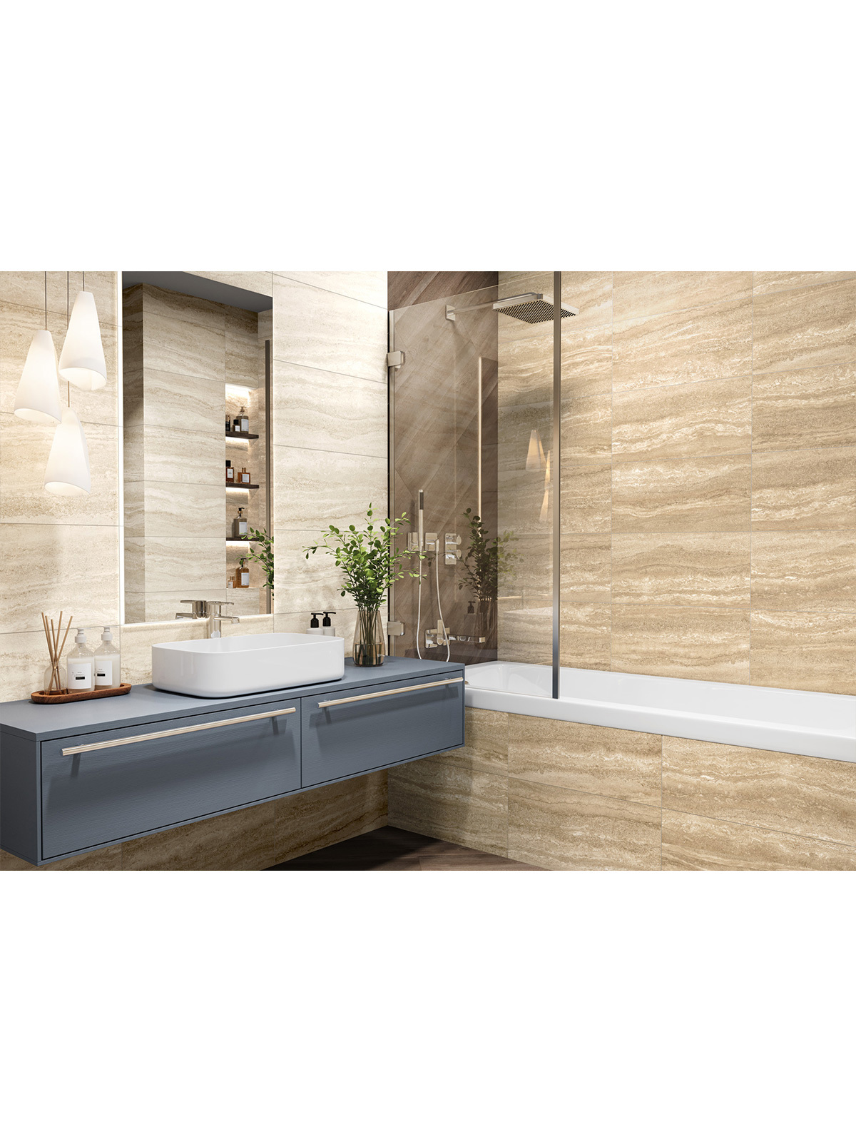 Изображение товара Керамогранит Alma ceramica Romero GFA3060ROM04R 30x60см цвет кремовый