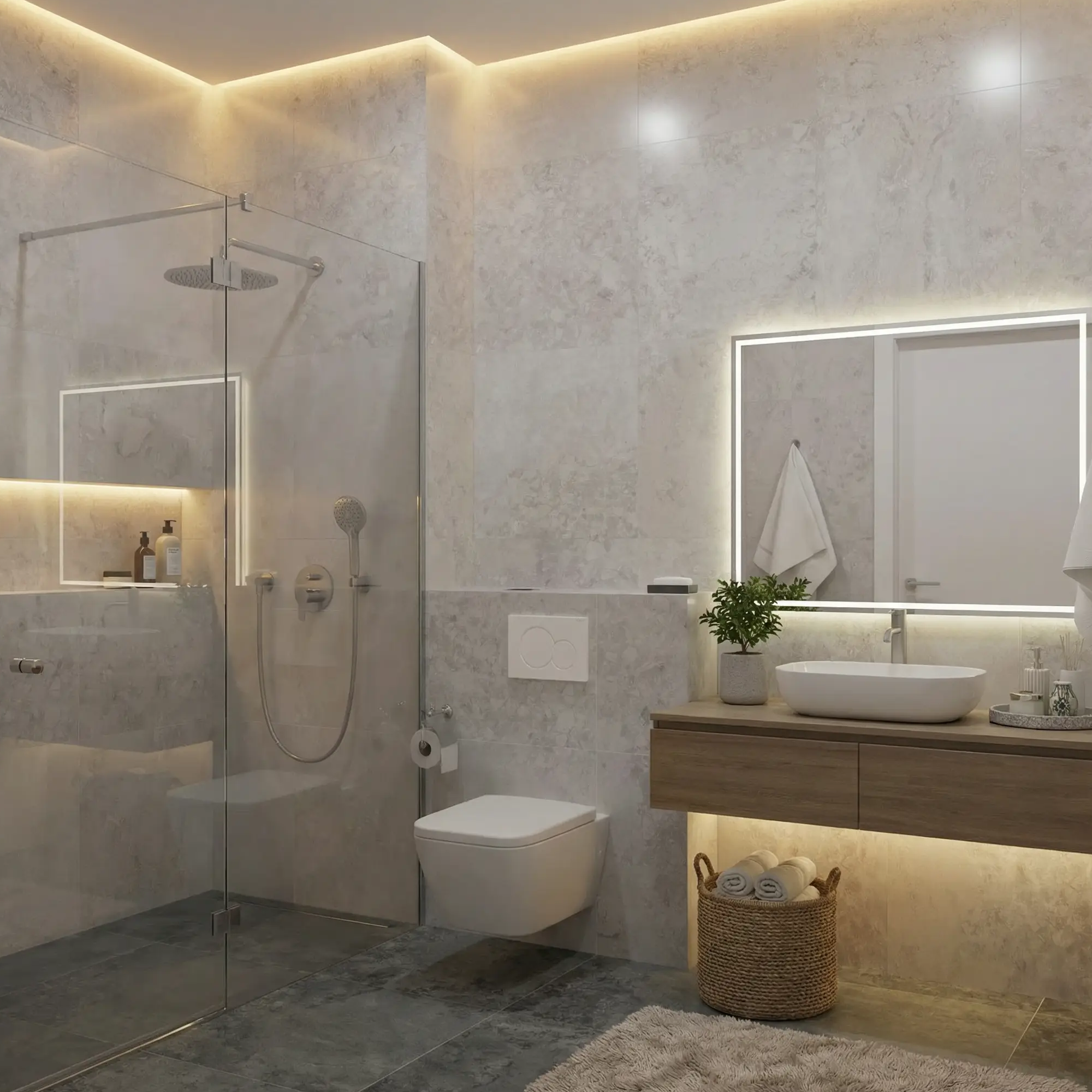 Изображение товара Керамогранит IDALGO Доломити 60x60 см Серый