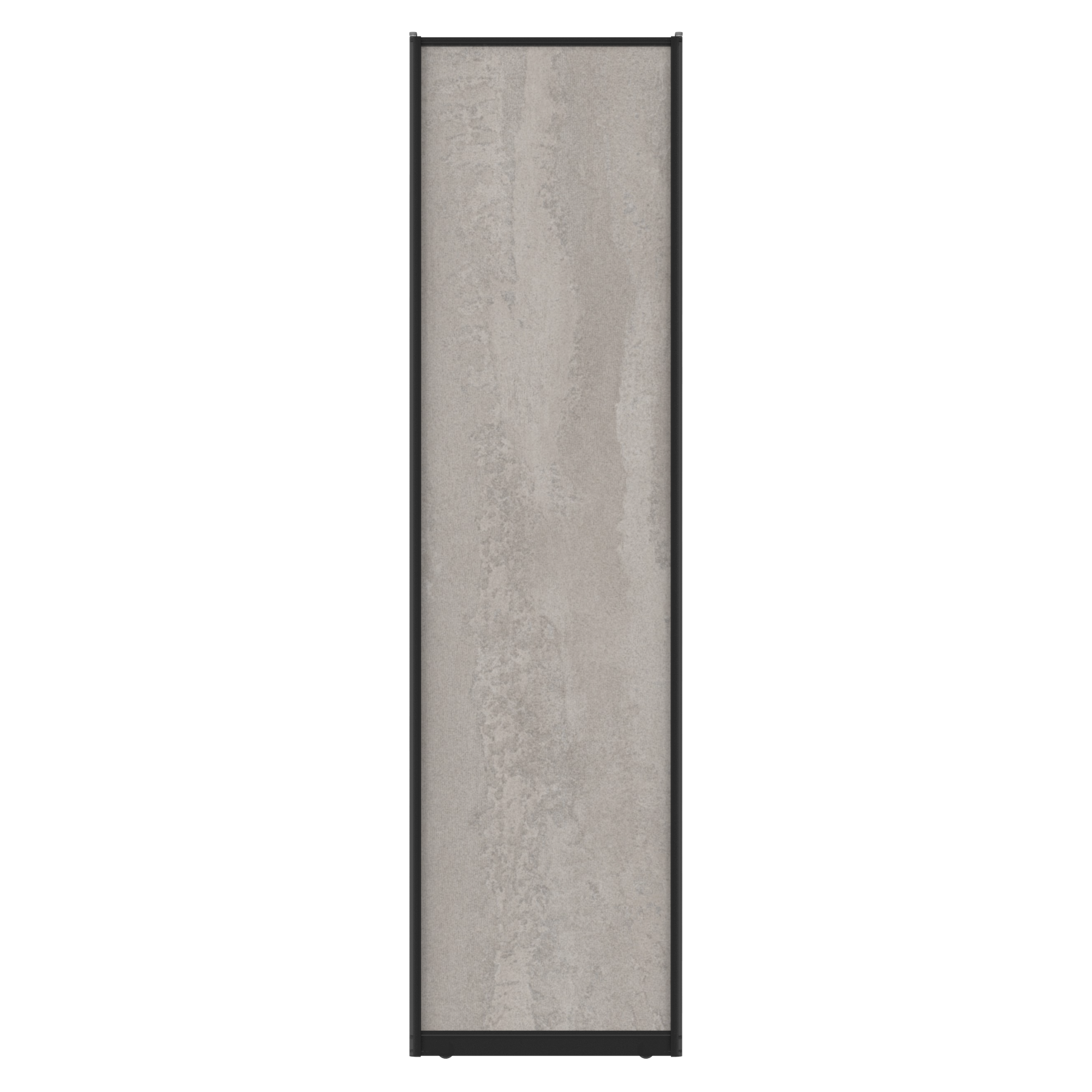 Дверь-купе 225.5x60.4 см МДФ цвет бетон/черный