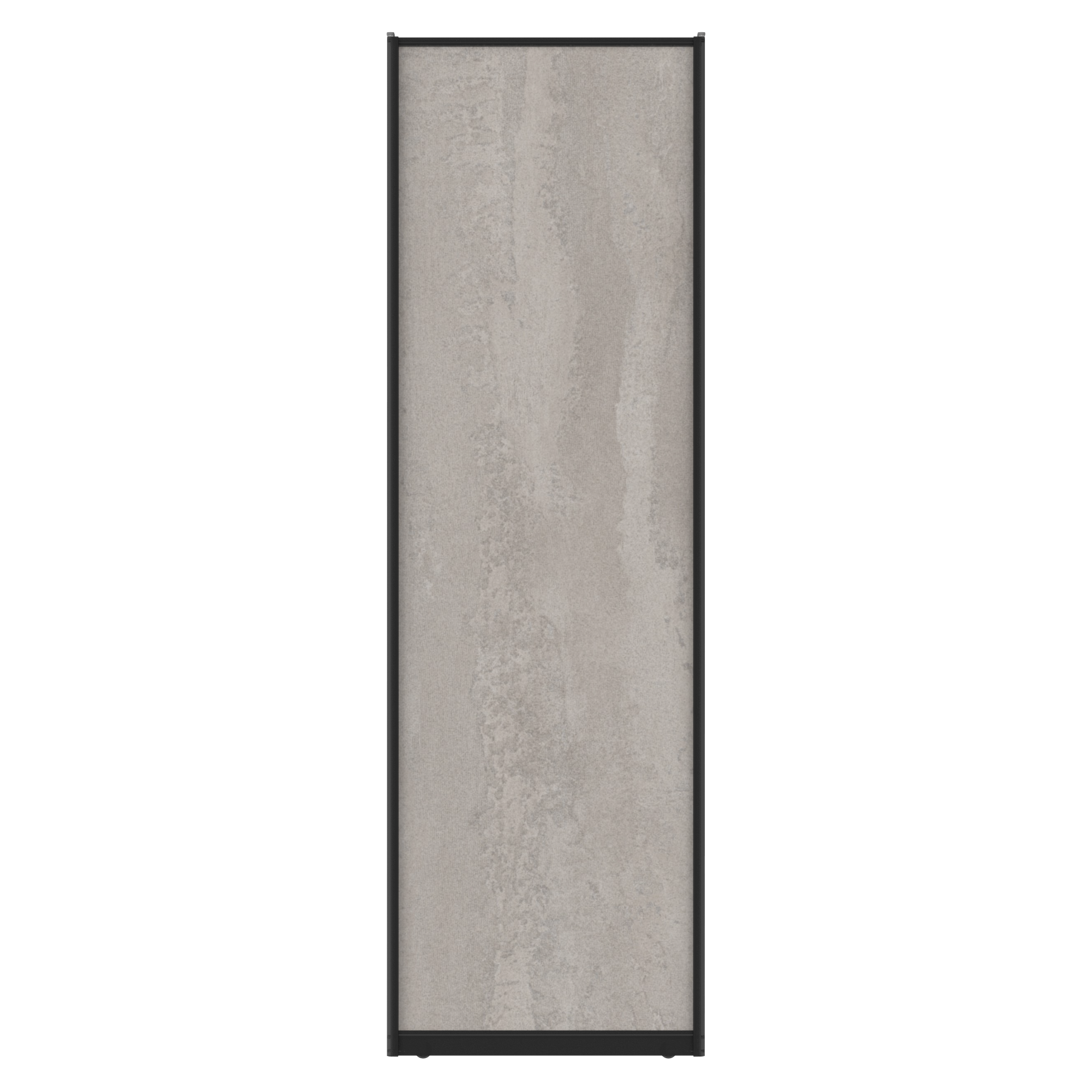 Дверь-купе 225.5x70.4 см МДФ цвет бетон/черный