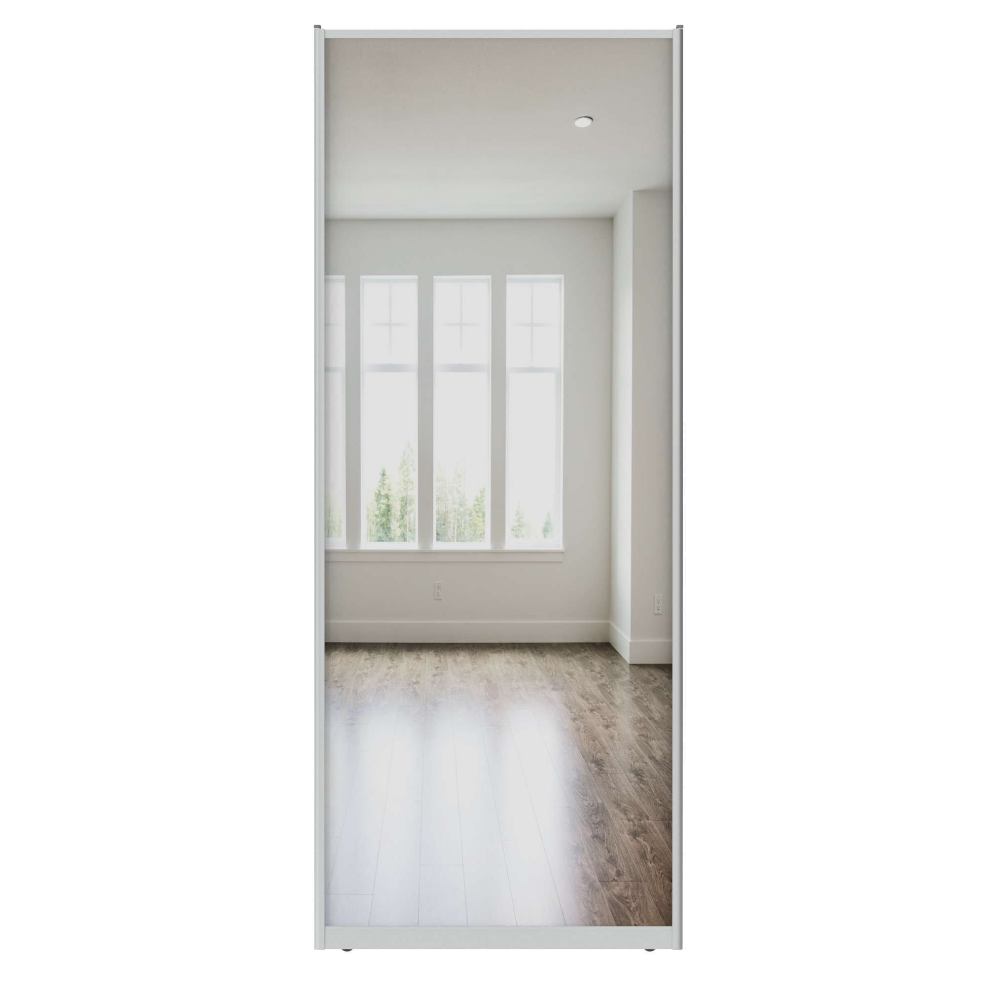 Дверь-купе 225.5x90.4 см зеркало цвет серебристый