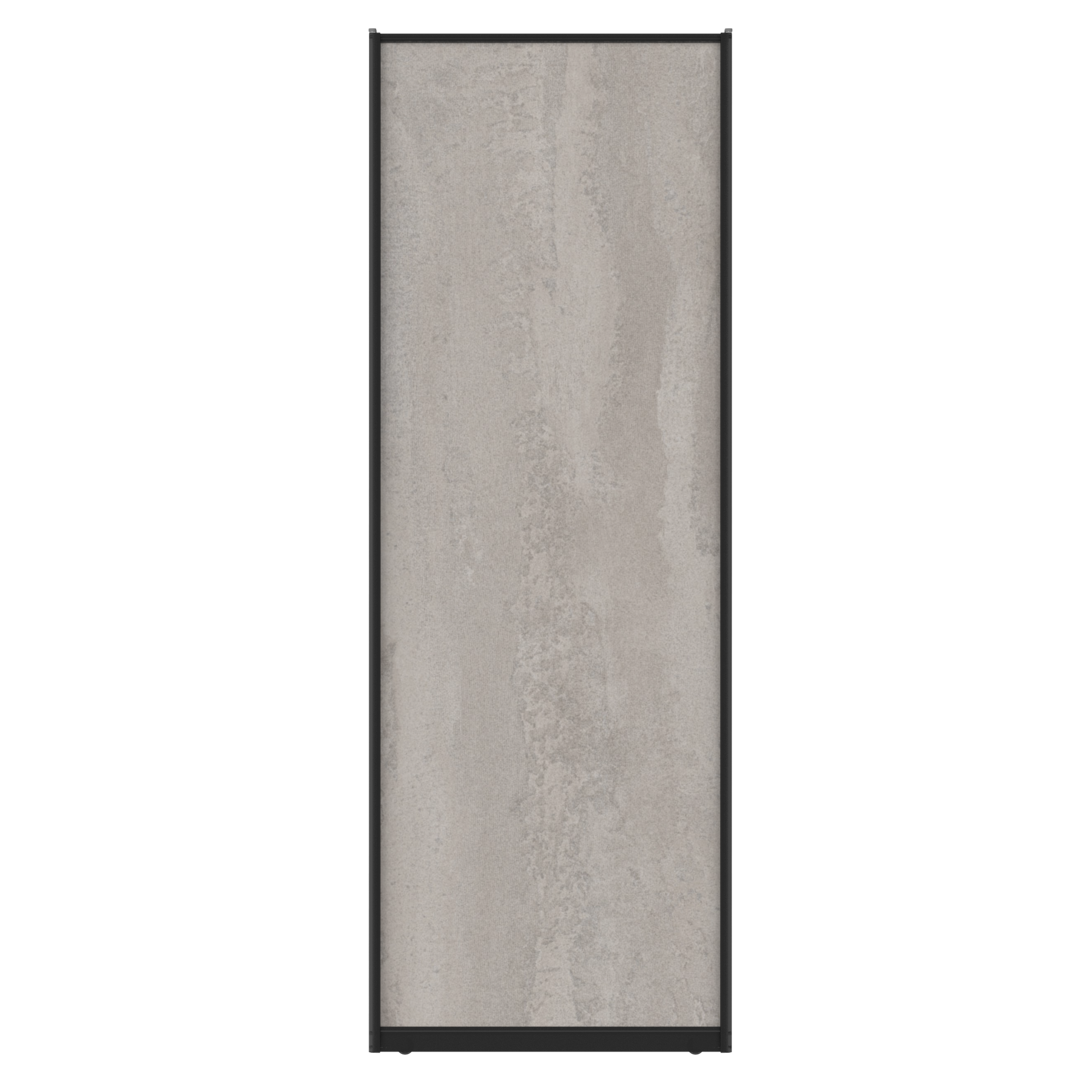 Дверь-купе 225.5x80.4 см МДФ цвет бетон/черный