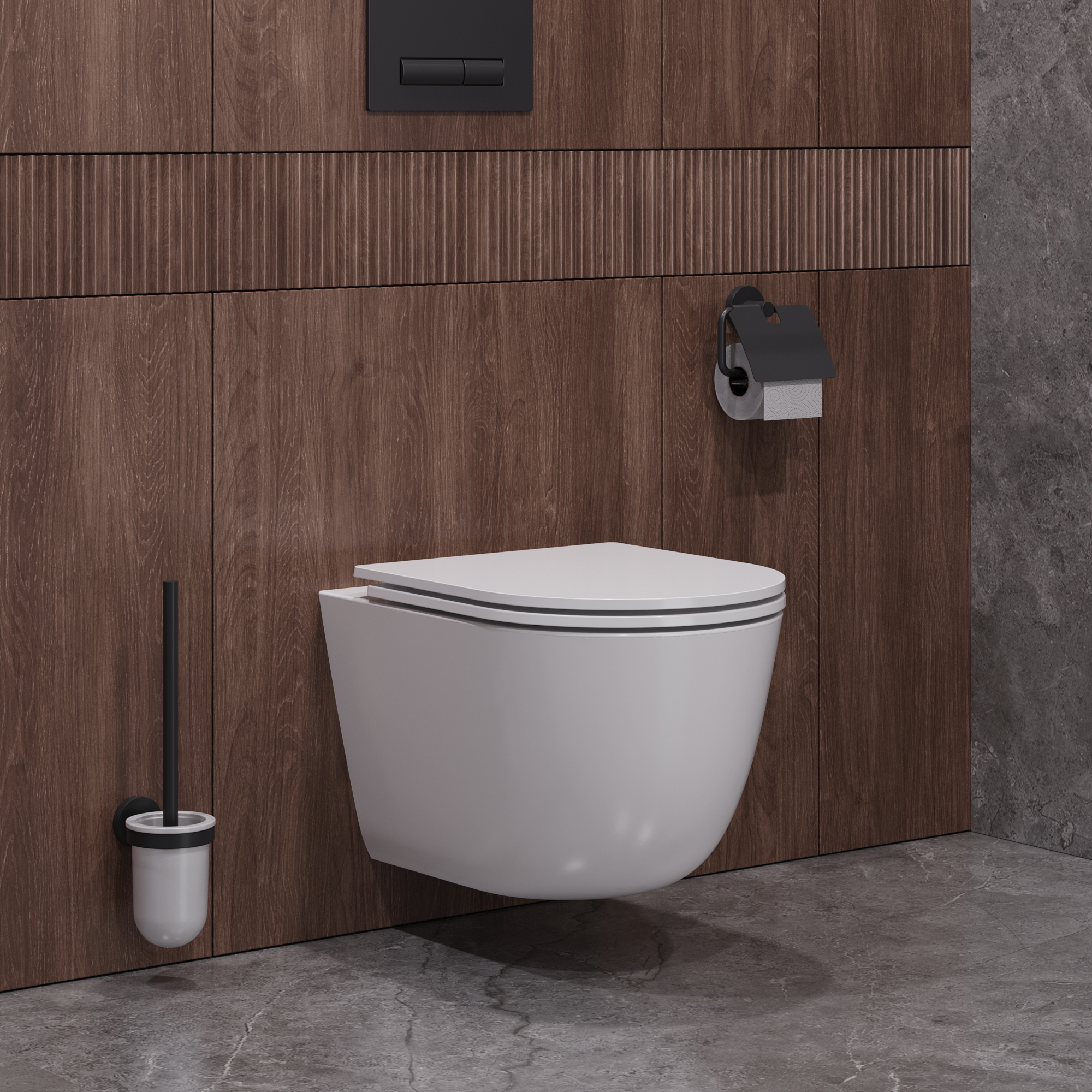 Изображение товара Подвесной унитаз безободковый Cezares RELAX с системой ТОРНАДО и сиденьем микролифт