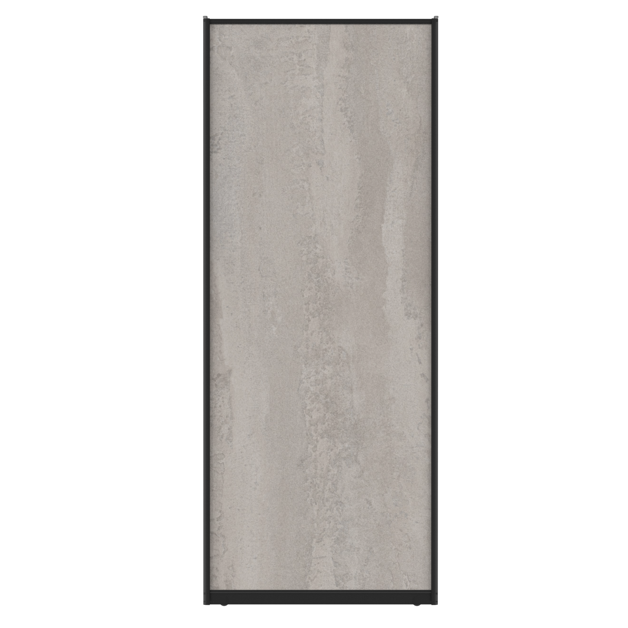 Дверь-купе 225.5x90.4 см МДФ цвет бетон/черный