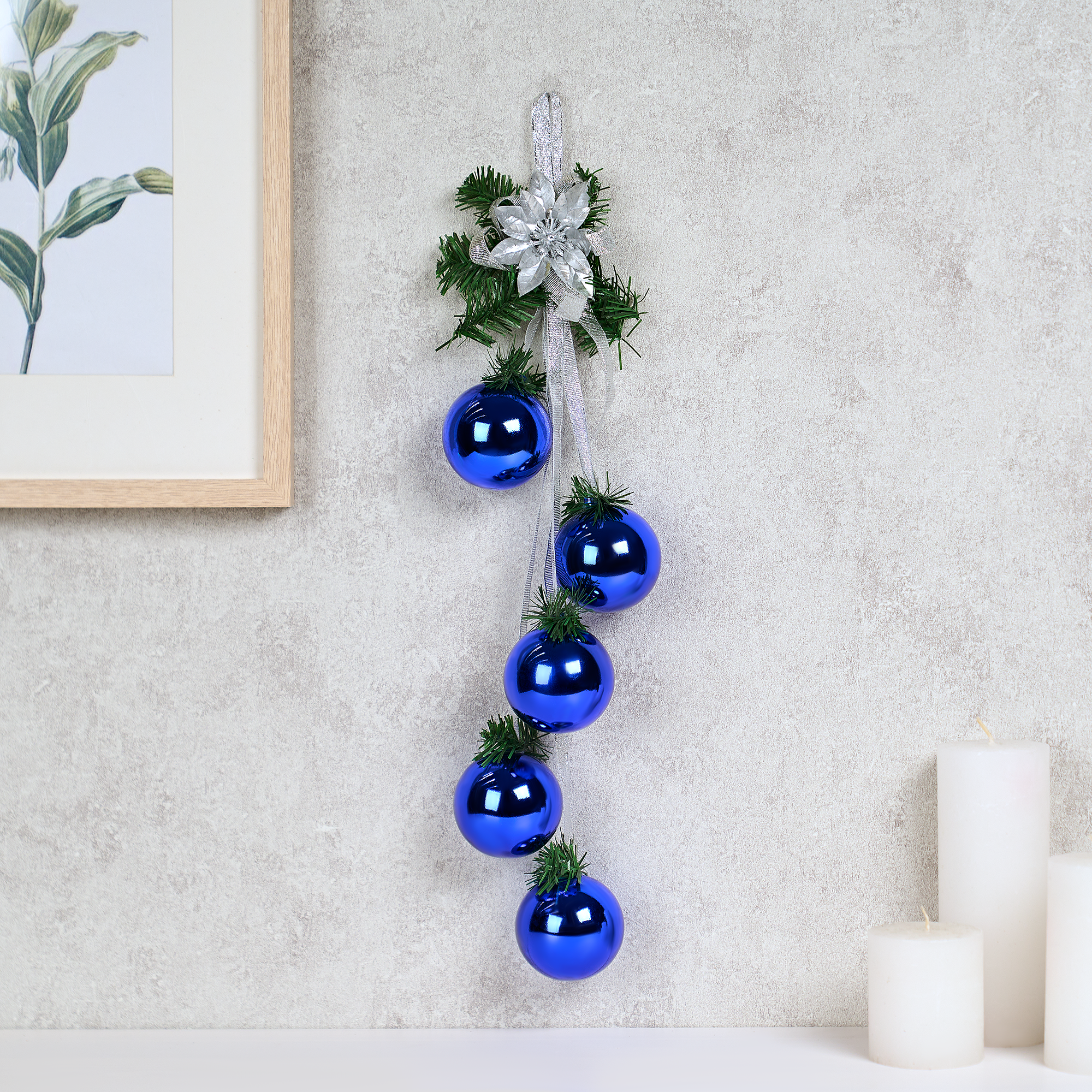 Изображение товара Украшение декоративное KREAFORTA Шары 47 см синий