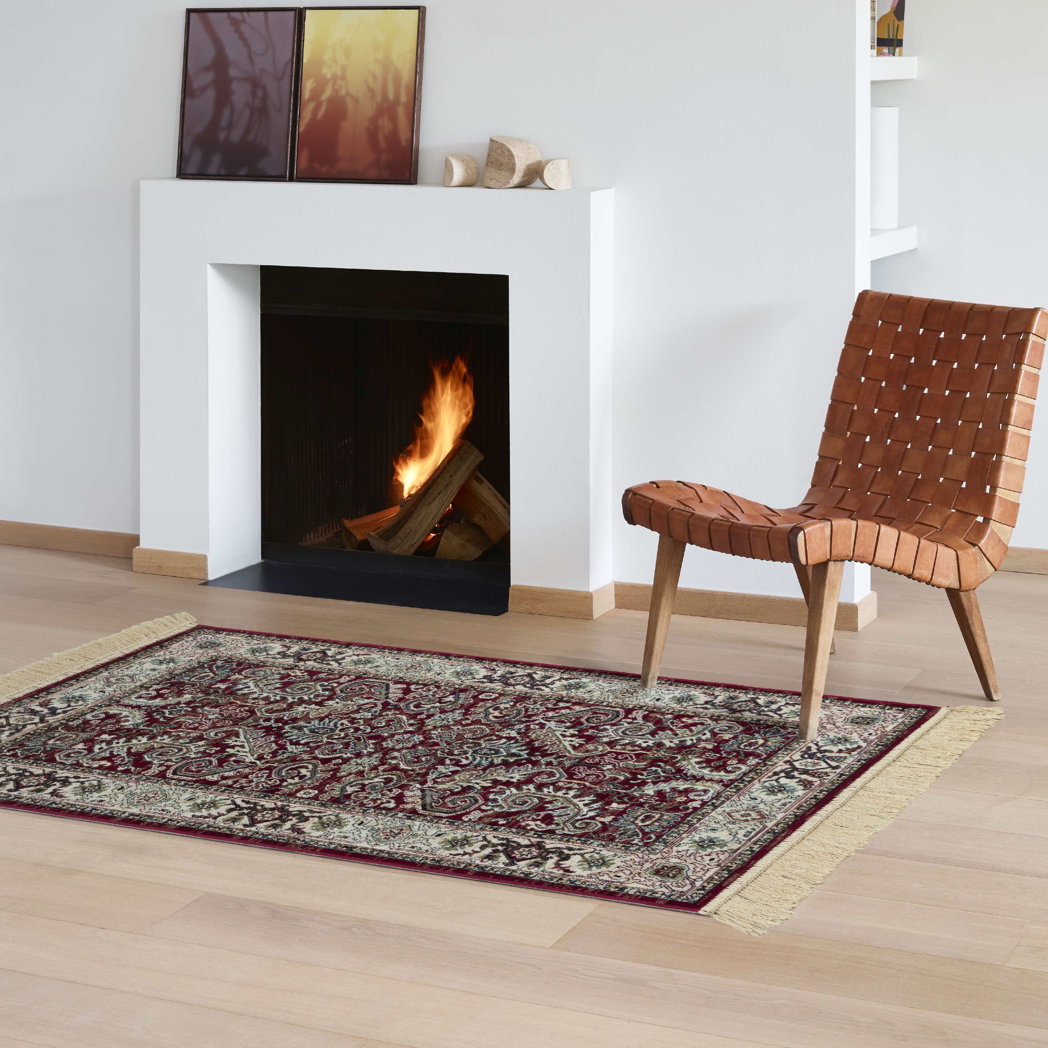 Изображение товара Ковер Ragolle Amalfi 67х110 см вискоза красный классический стиль
