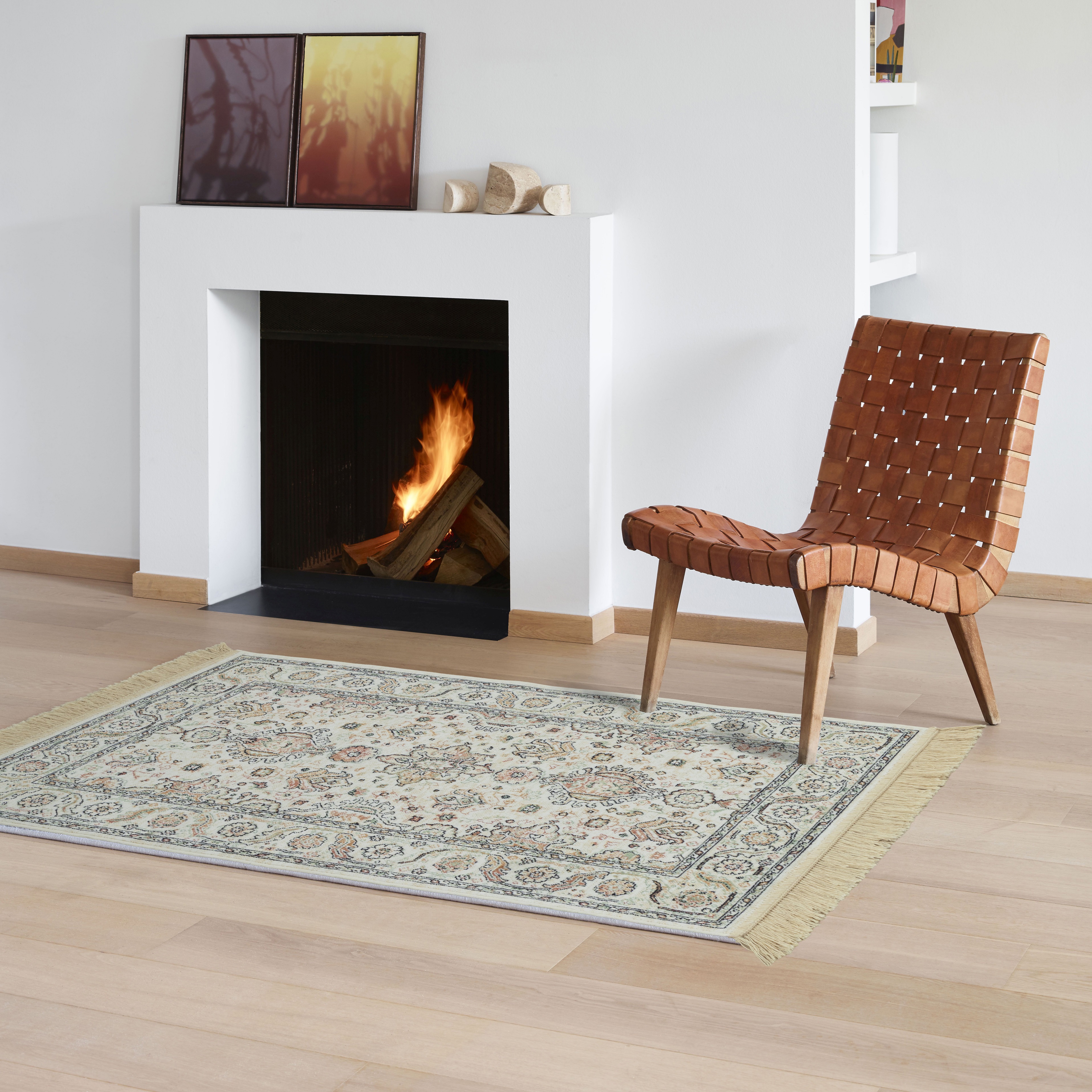 Изображение товара Ковер Ragolle Amalfi 67х110 см вискоза в классическом стиле бежевый