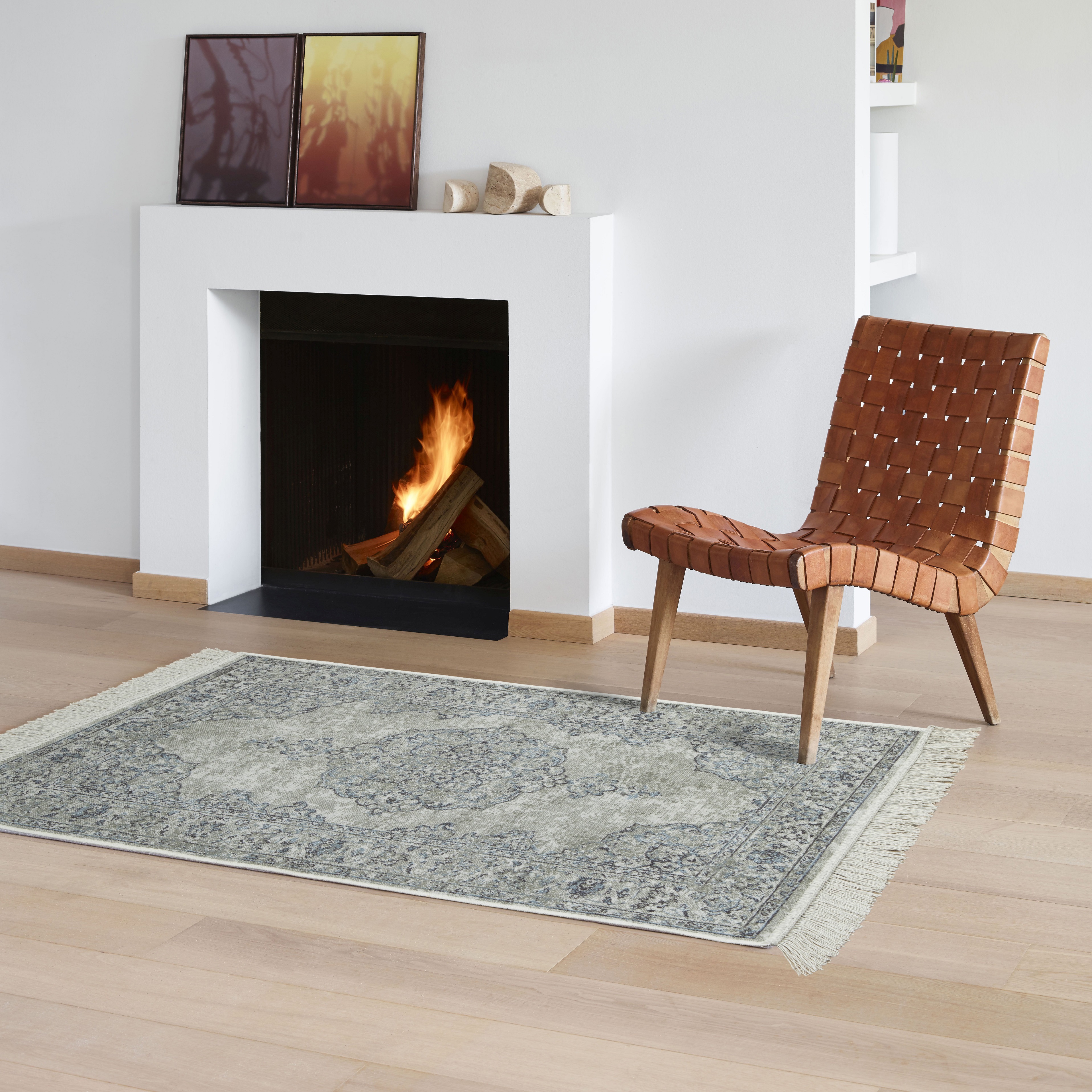 Изображение товара Ковер Ragolle Amalfi 67х110 см из вискозы серого цвета