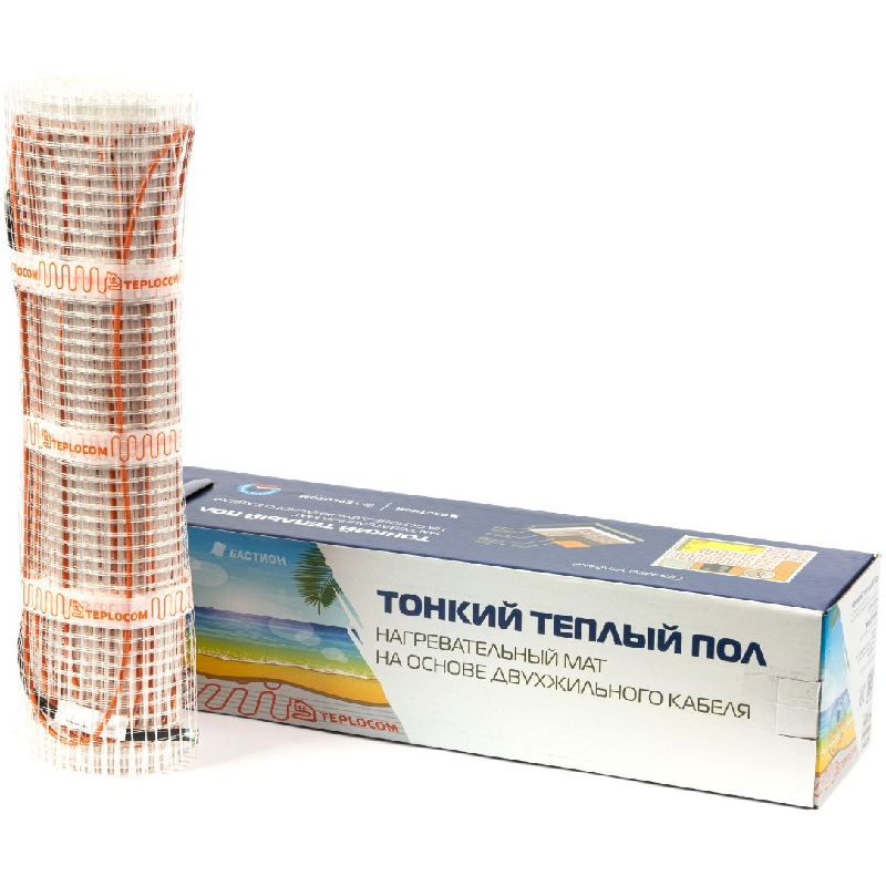 Изображение товара Нагревательный мат Бастион 3.5 м² 560 Вт - надежный электрический теплый пол для комфортного утепле