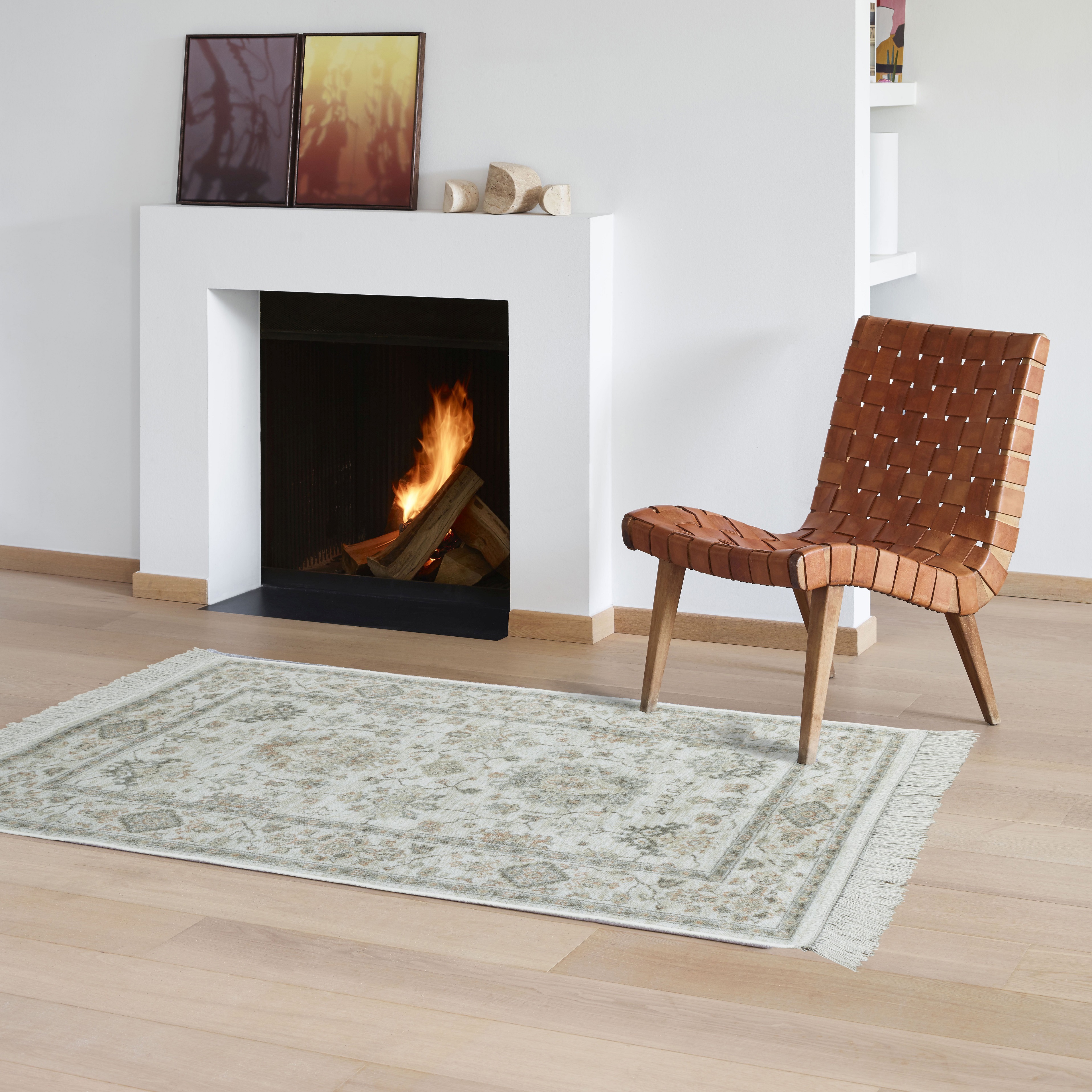 Изображение товара Ковер Ragolle Amalfi 67х110 см вискоза бежевый классический дизайн