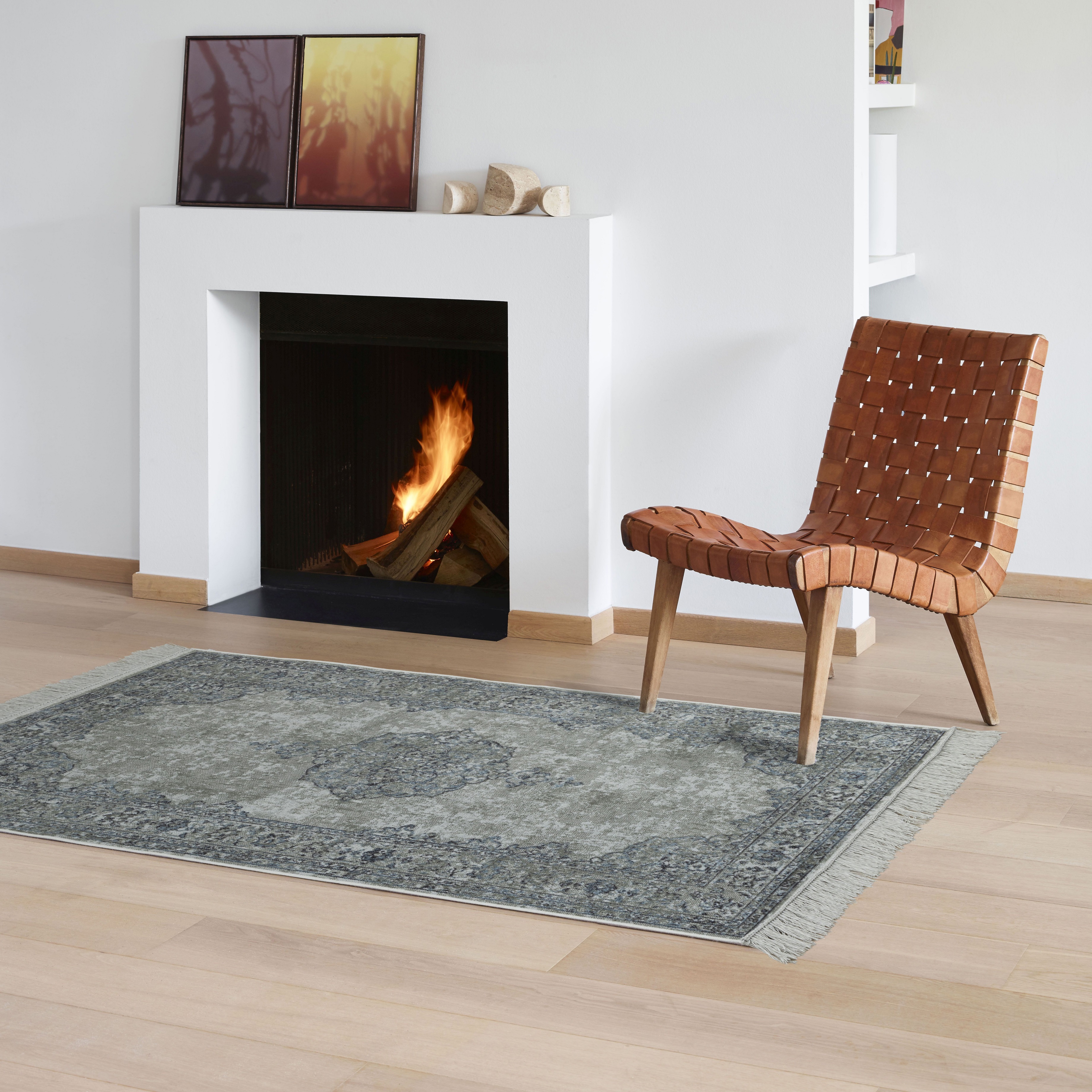 Изображение товара Ковер Ragolle Amalfi 80х150 см вискоза 927909/6646 цвет серый