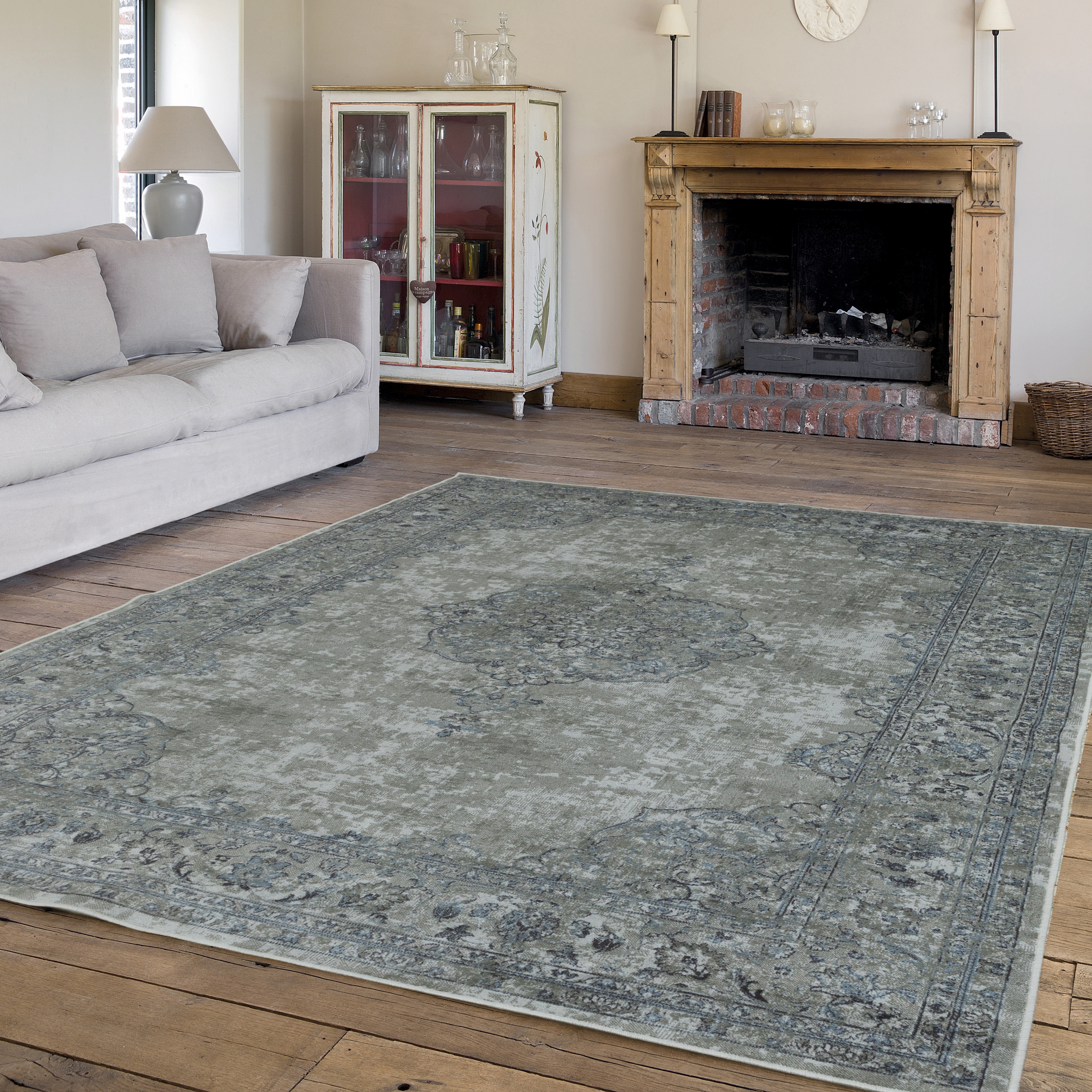 Изображение товара Ковер Ragolle Amalfi 160x230 см вискоза серый классический стиль