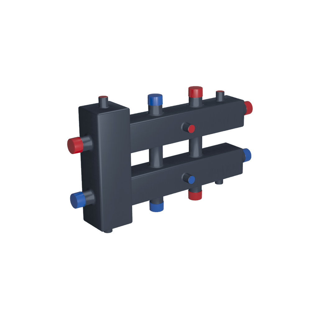 Изображение товара Гидравлическая стрелка Rispa ГРУ+КМГ 60-3ВУ с 3-мя кронштейнами сталь