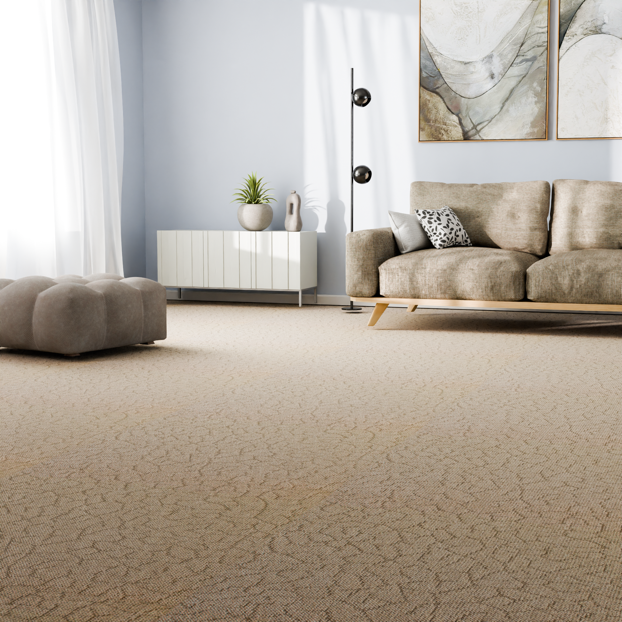 Изображение товара Ковровое покрытие «Саванна», 4 м, цвет темно-палевый