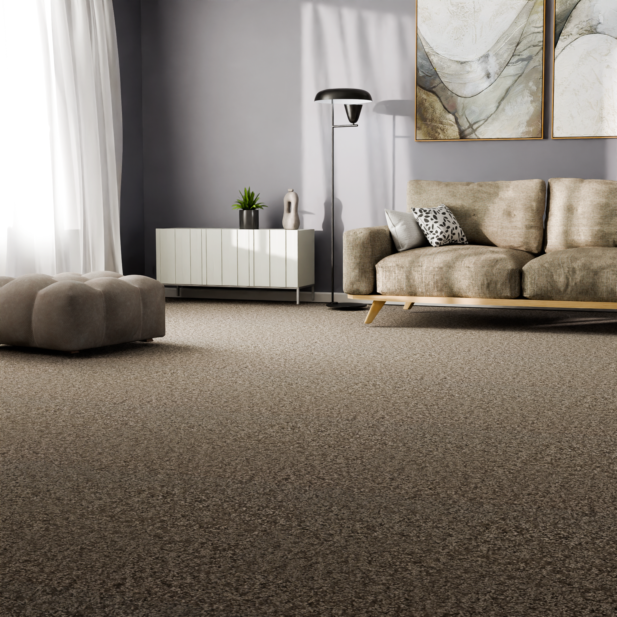 Изображение товара Ковровое покрытие Глория 4 м темно-палевый для спальни и дома