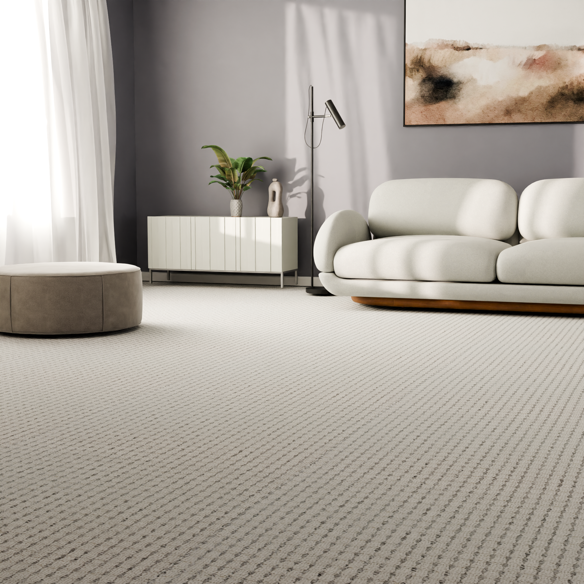 Изображение товара Ковровое покрытие Твист 3 м цвет гранит серый