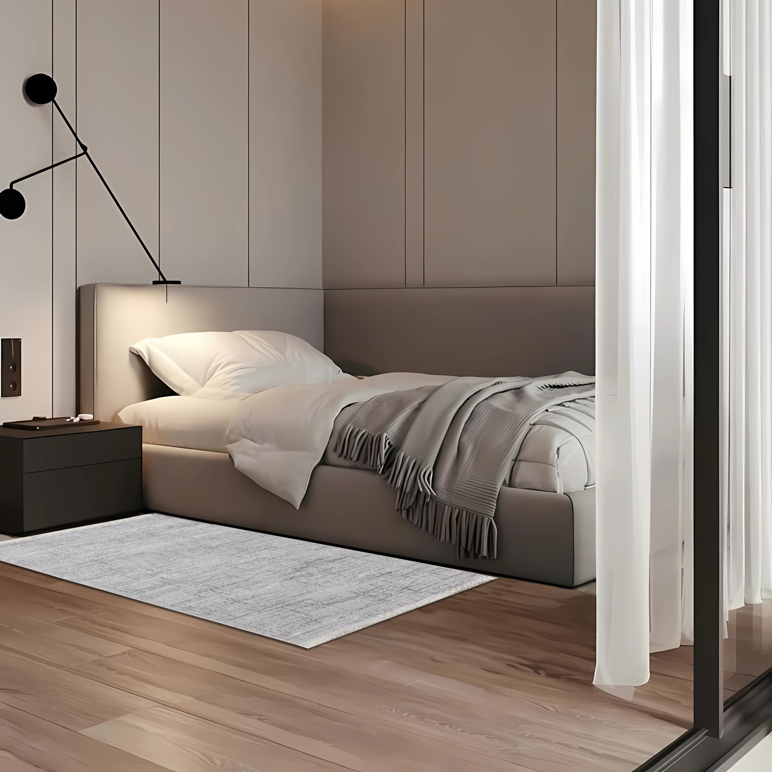 Изображение товара Ковер Роялтафт Терра 80x150 см полиэстер 84712_20552 цвет серый