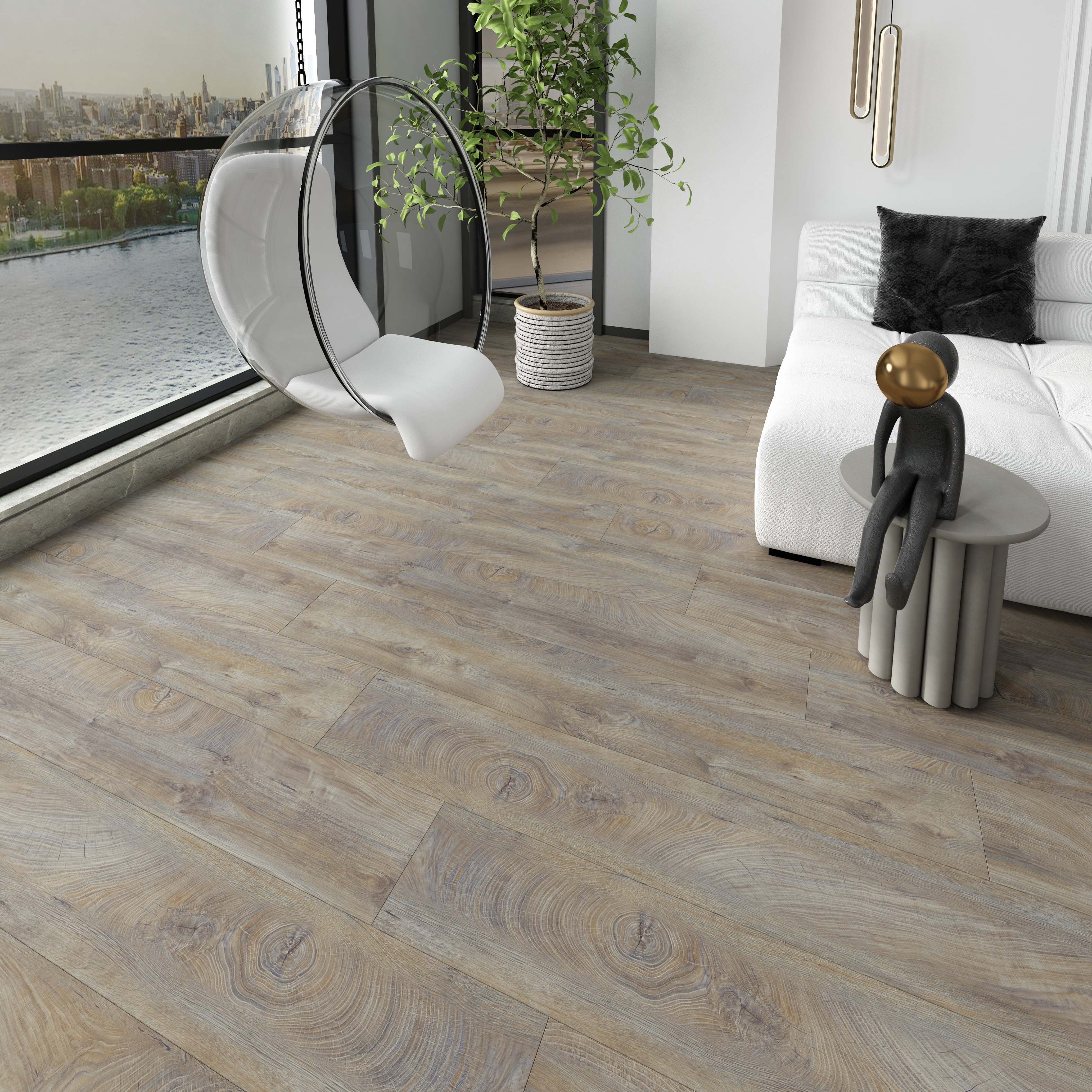 Изображение товара Ламинат Ultrastep Дуб Эндгрейн 33 класс толщина 10 мм с фаской 1.73 м²