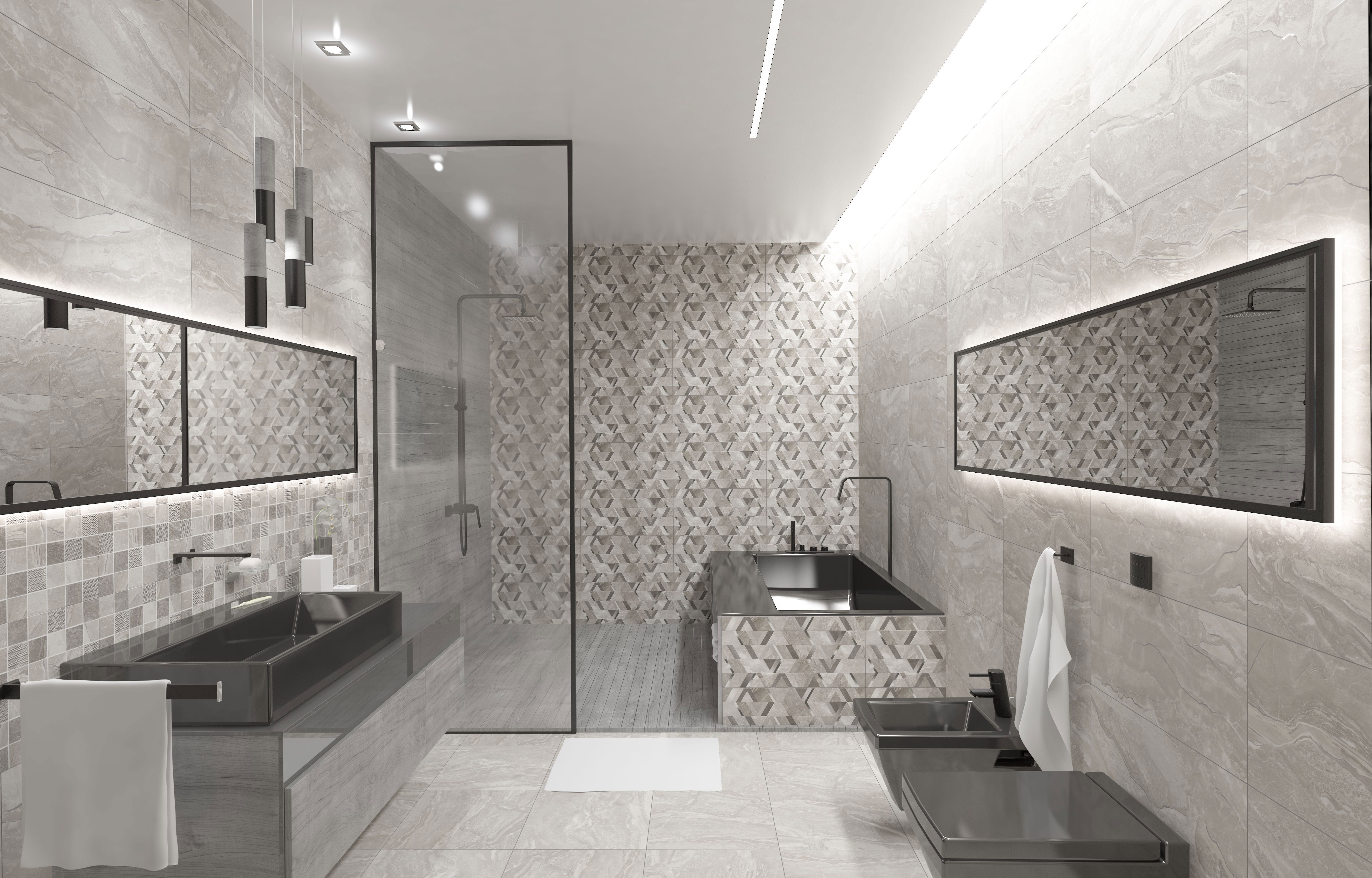 Изображение товара Плитка Kerlife Torino ICE 31.5x63см 1.79 м² цвет серый бежевый