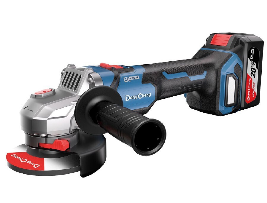 Изображение товара УШМ аккумуляторная Dongcheng DCSM04-125, 20 В Li-ion 2x4 Ач, 125 мм