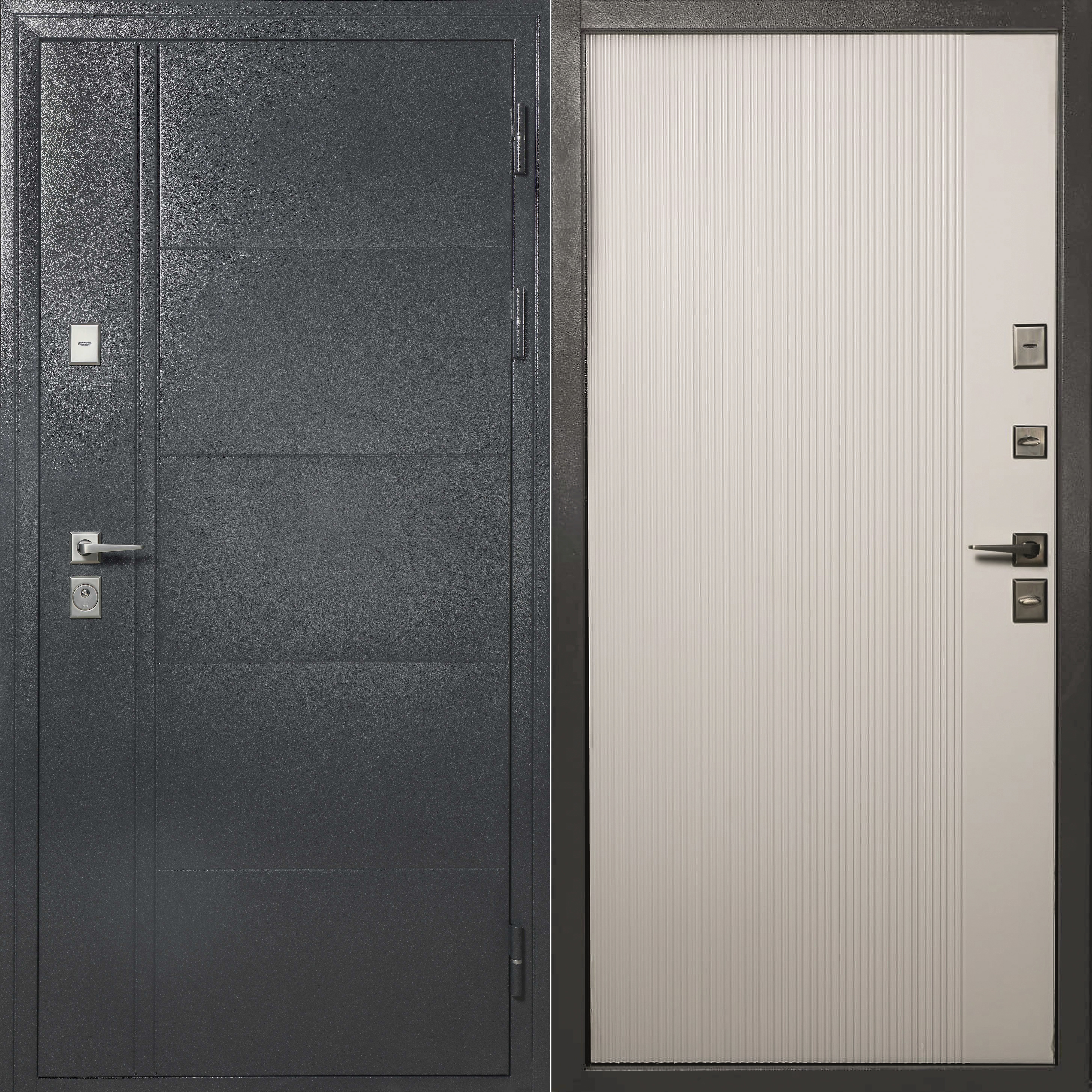 Изображение товара Входная металлическая дверь Термаль Ультима 96x205 см белая правый opening Изображение товара Входная металлическая дверь Термаль Ультима 96x205 см белая правый opening