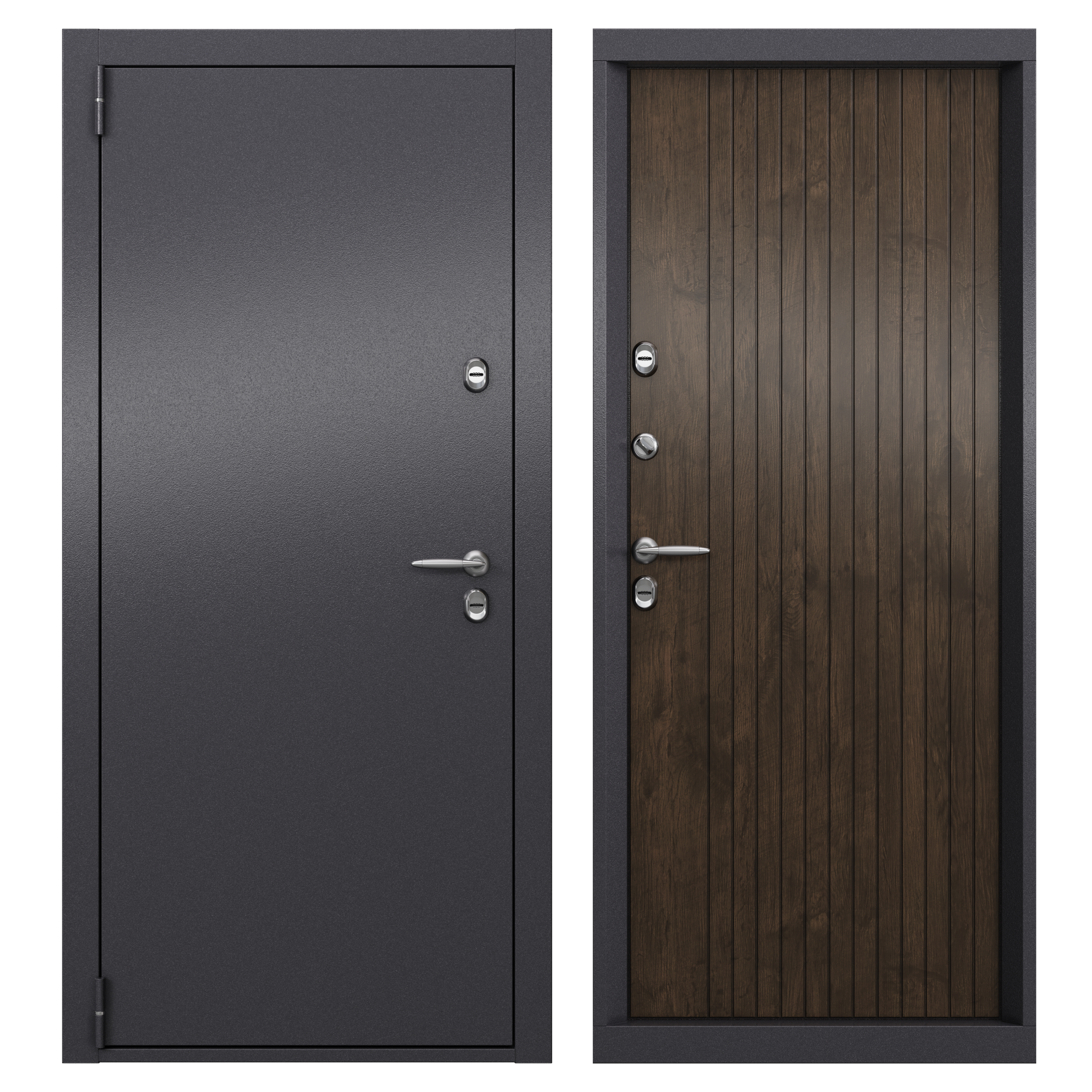Изображение товара Дверь входная металлическая Стартер Про 95x205 см левая акация темная