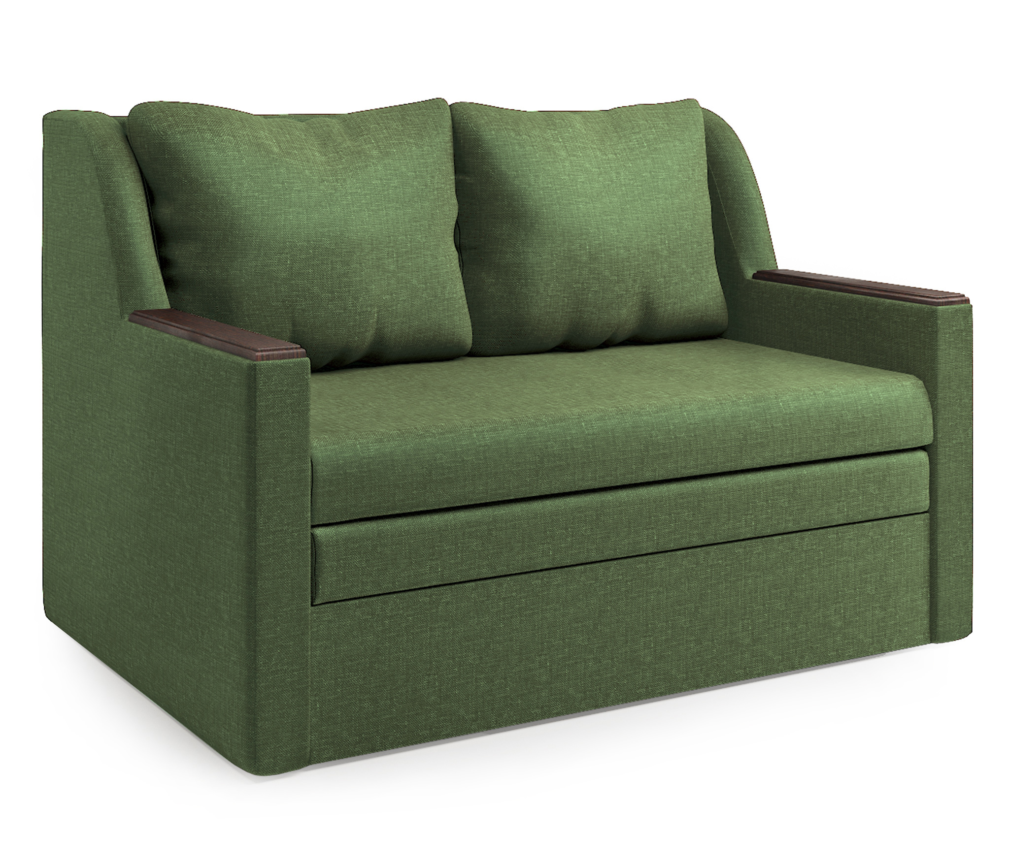 Изображение товара Диван раскладной Гамма Дуэт 142x93x94 см зеленый классика