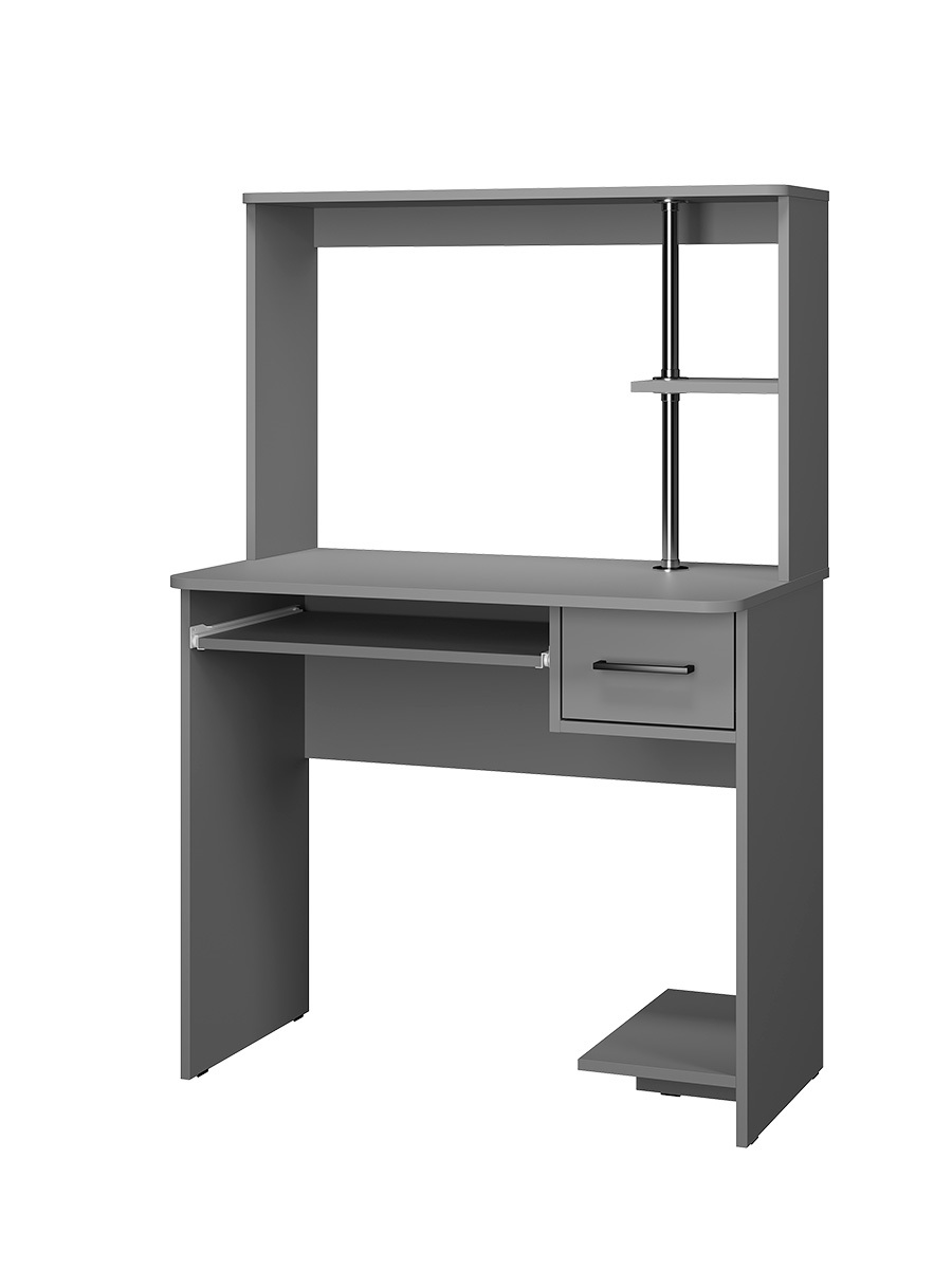 Изображение товара Компьютерный стол Дебют BTS 87.5x132x40.2 см графит ЛДСП для дома