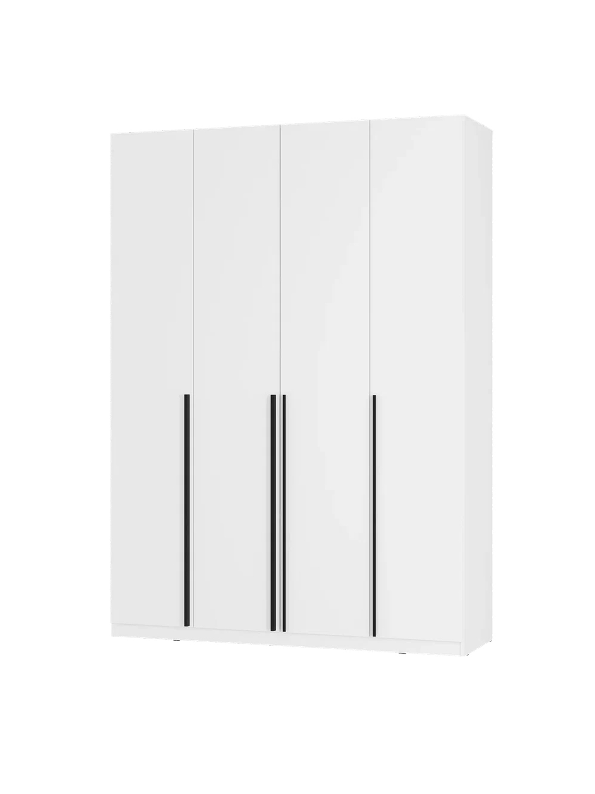 Изображение товара Шкаф распашной Bts Айрон 4 двери 160.2x221.6x51 см белый ЛДСП современный дизайн