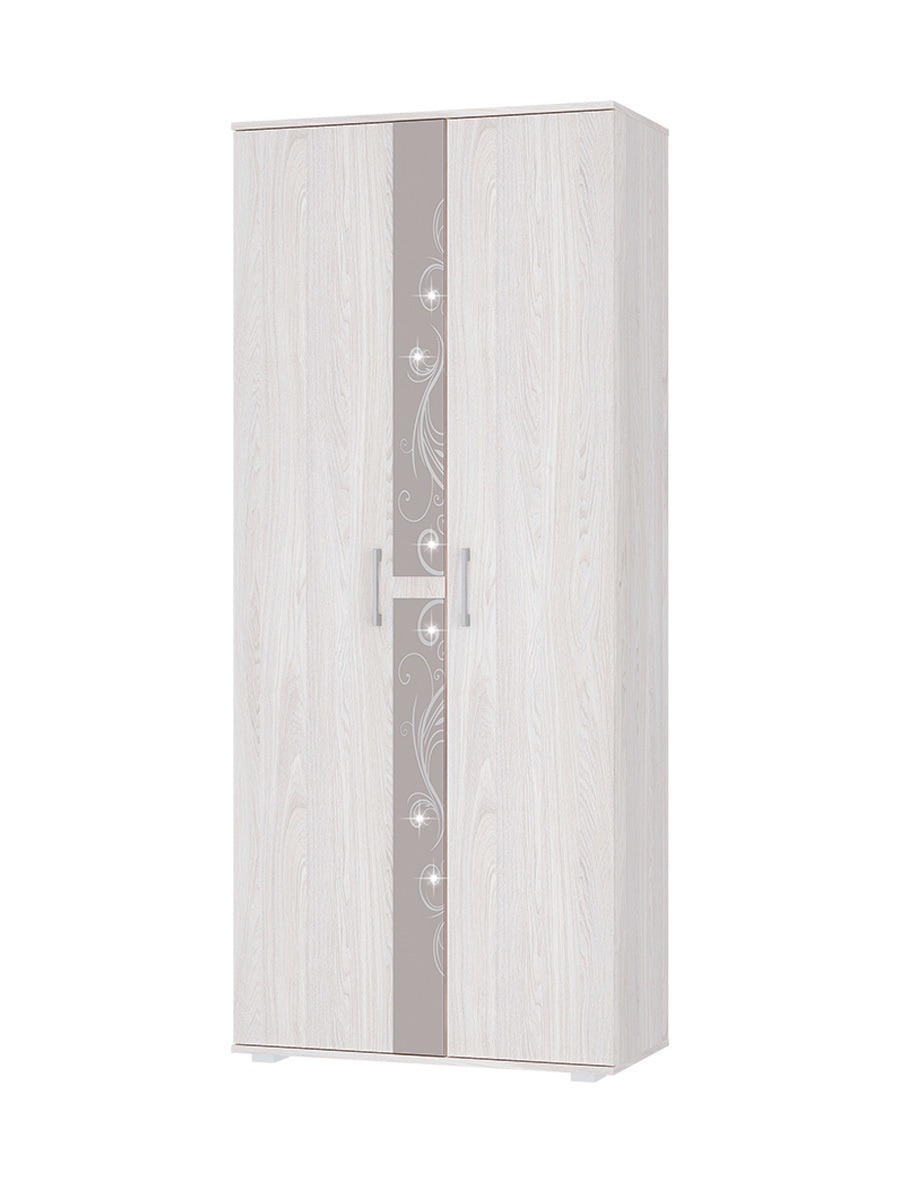 Изображение товара Шкаф распашной BTS Флоренция 2 дверцы 90x212x44 см ясень белый ЛДСП стильный