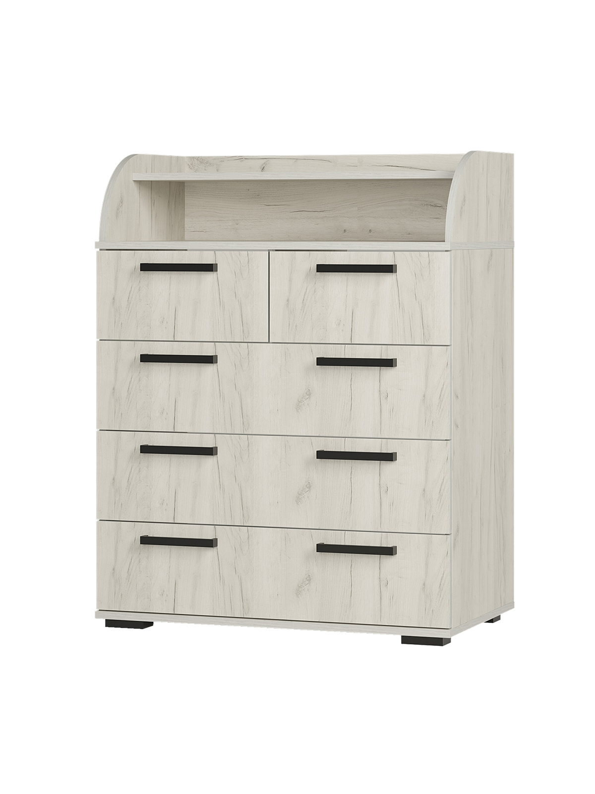 Изображение товара Комод BTS Стандарт-1 Современный 80x46x102 см дуб крафт белый