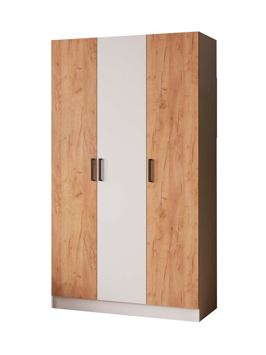 Изображение товара Шкаф распашной Micon Ларс 3 двери 120x210 см с зеркалом и полками