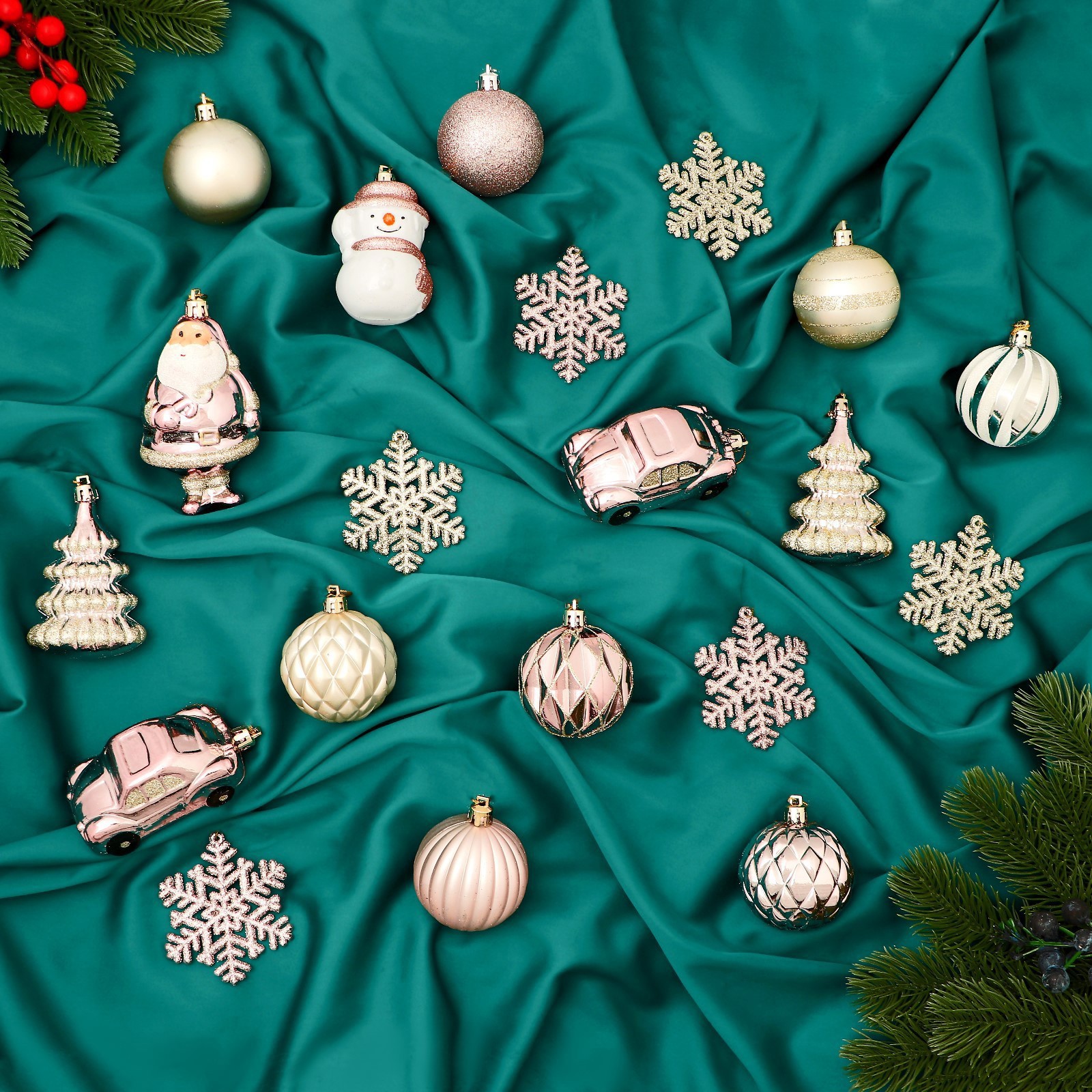 Изображение товара Набор елочных игрушек Зимнее Волшебство Карусель 9510171 белый 20 шт