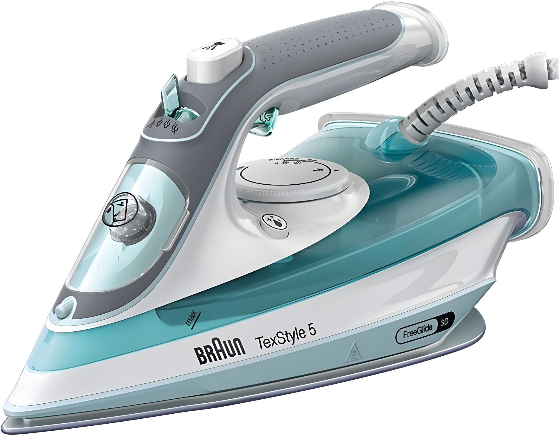 Изображение товара Утюг Braun SI5017GR 2700 Вт цвет белый/серый/бирюзовый