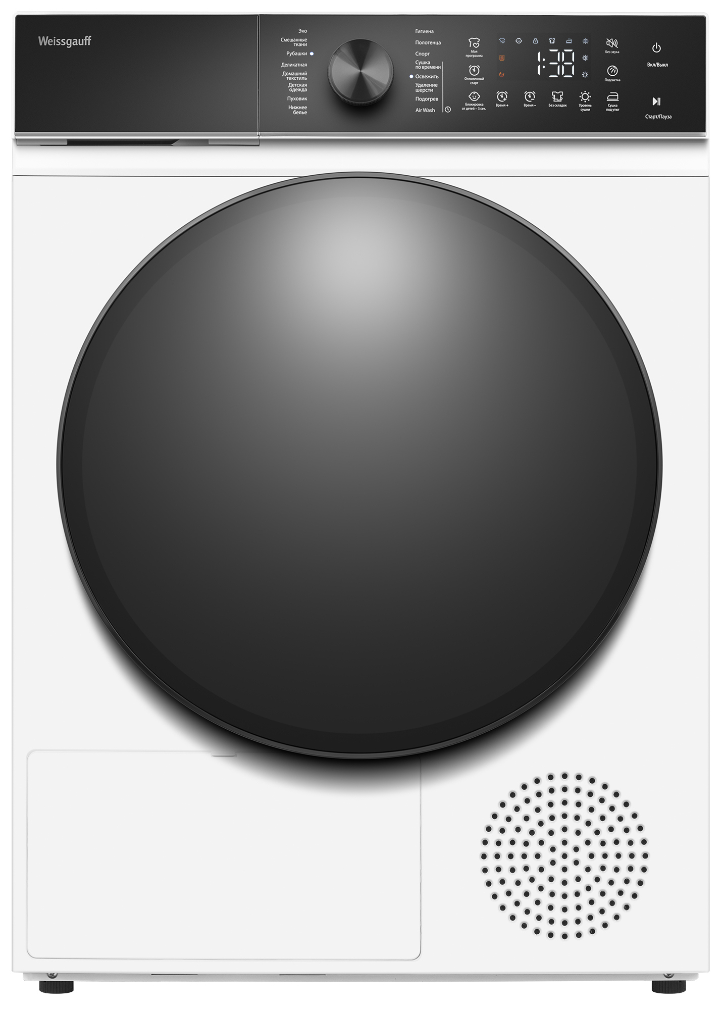 Изображение товара Сушильная машина Weissgauff WD 5910 Heat Pump, 10 кг, A++, белая