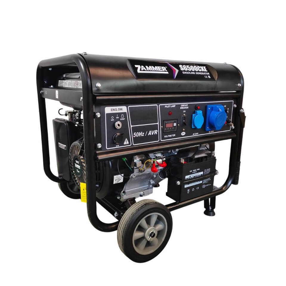 Изображение товара Генератор бензиновый Zammer S6500CXE 5.5 кВт