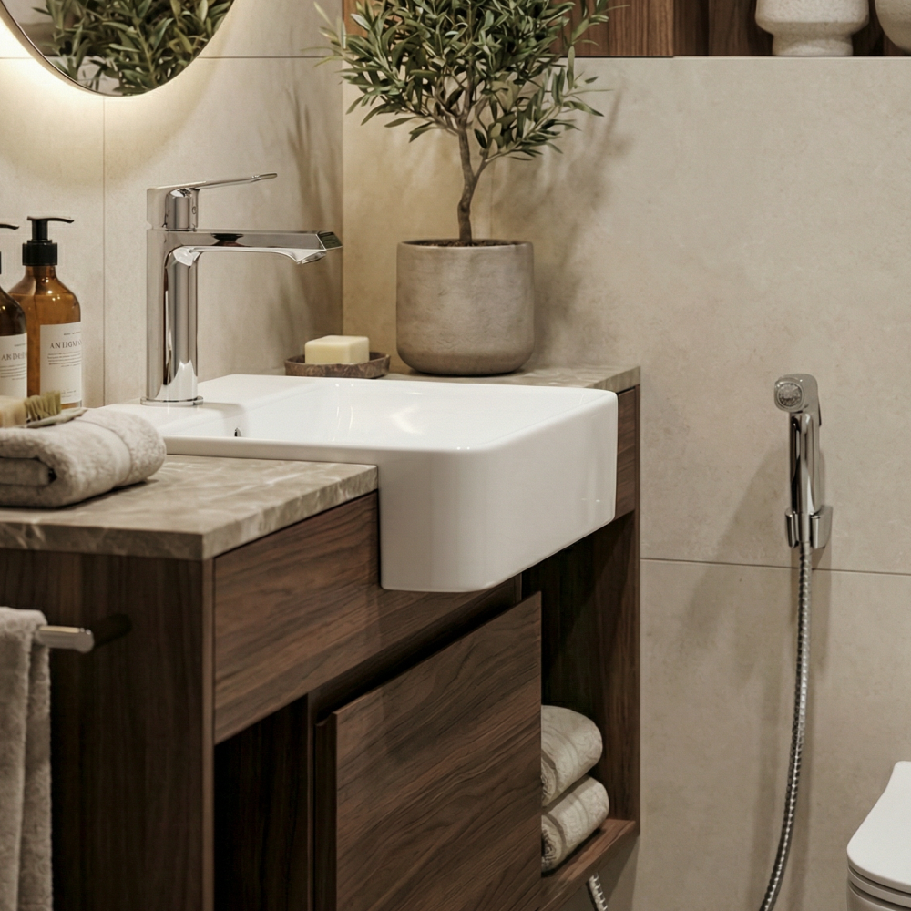 Изображение товара Смеситель для раковины VODA Surf SF27H цвет хром