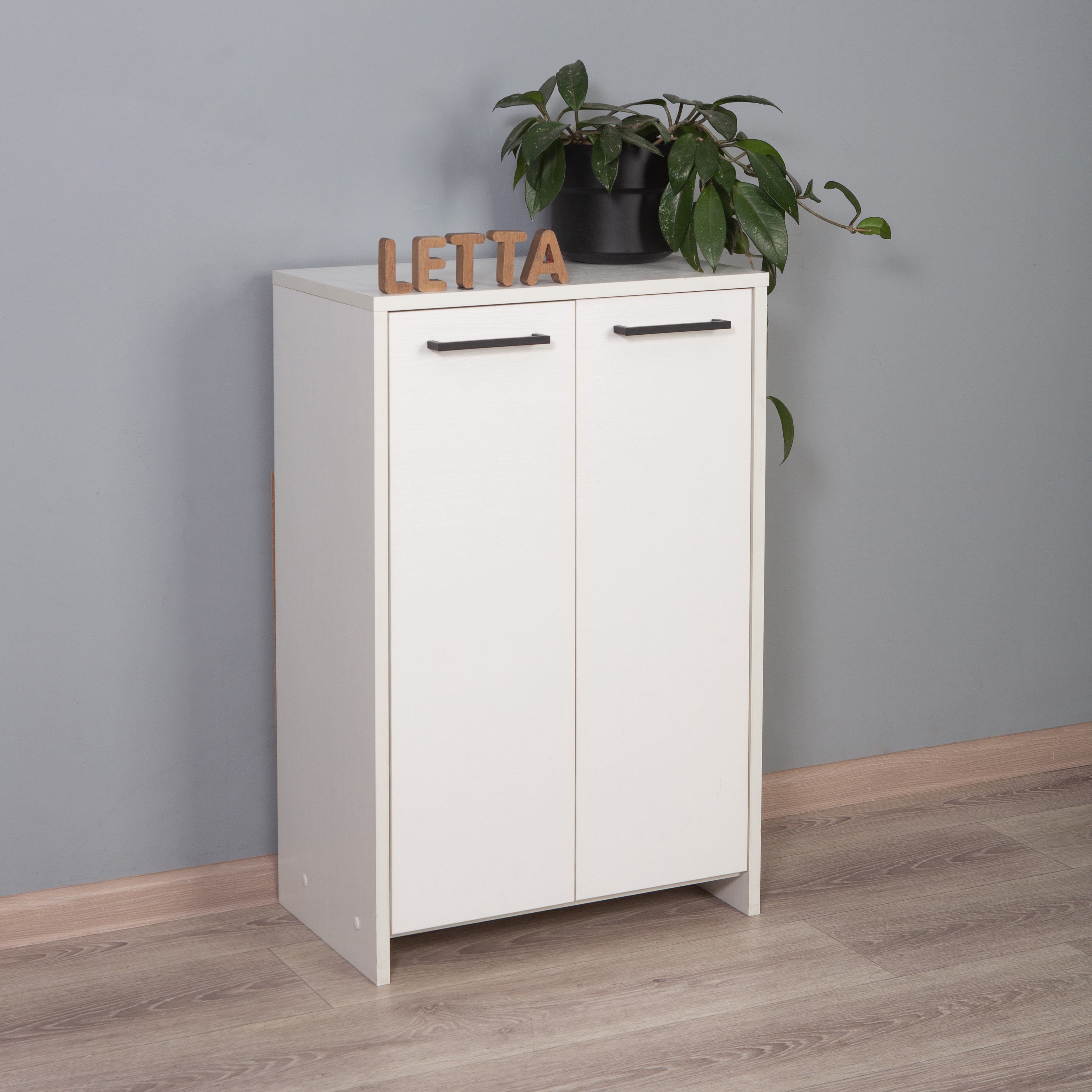 Изображение товара Шкаф для обуви Letta 50x78x30. 4 см белый - комод для хранения обуви и одежды
