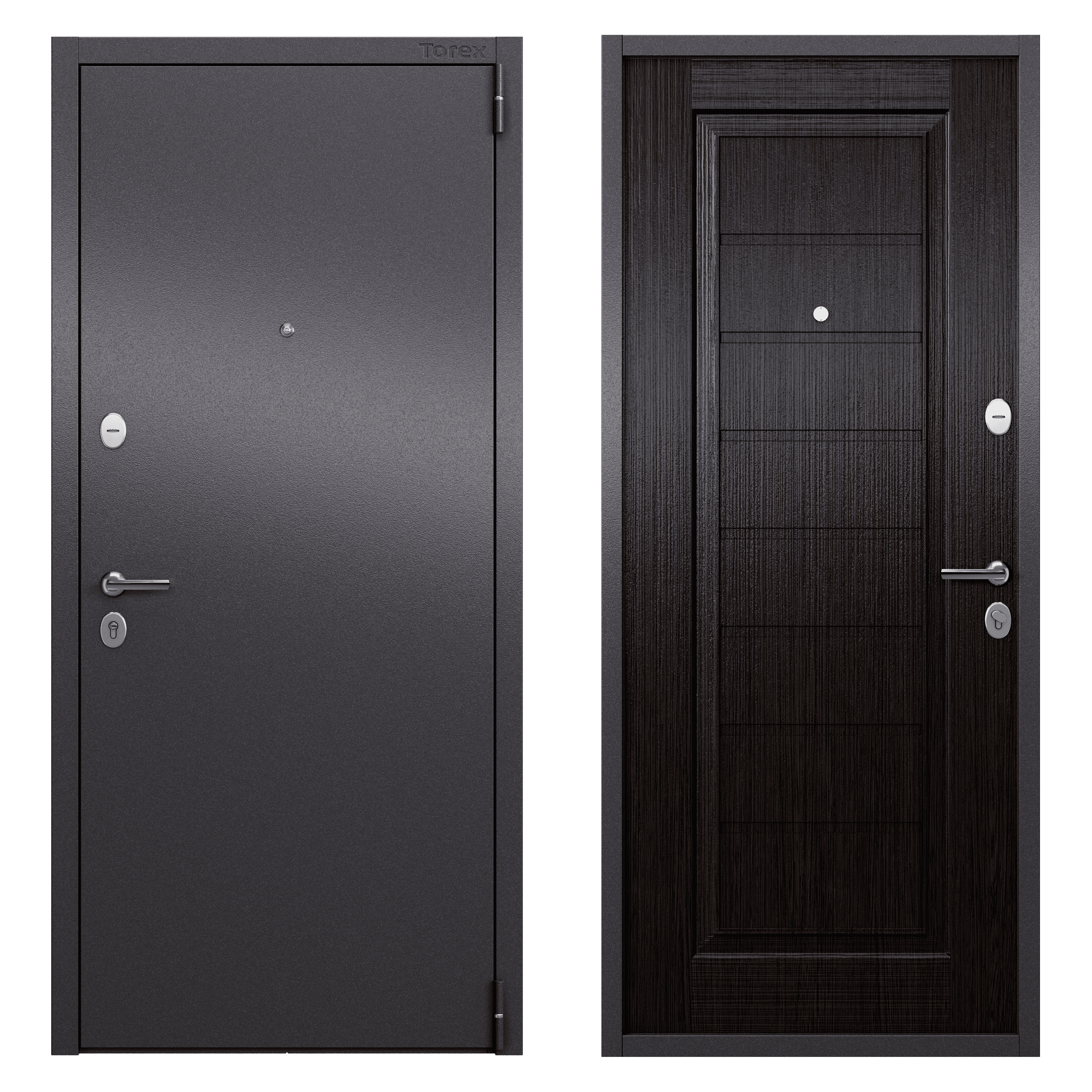 Изображение товара Дверь входная металлическая Альта 86x205 см правая дуб угольный