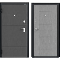 Изображение товара Дверь входная металлическая Оптим 88x205 см левая бетон