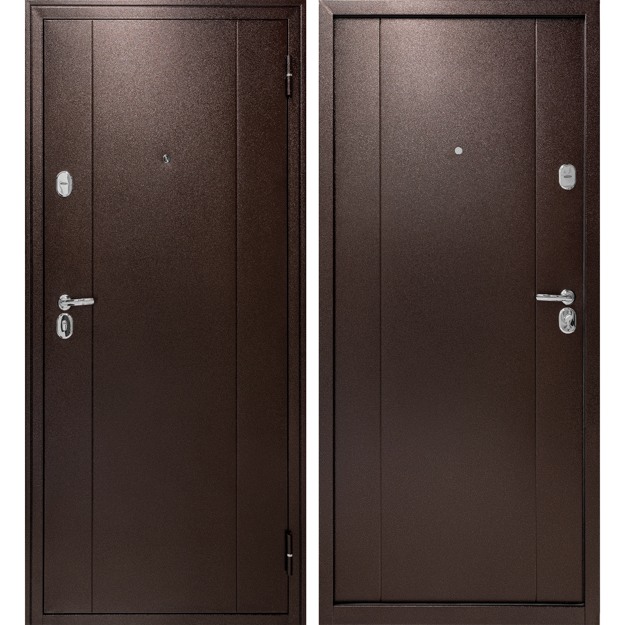 Изображение товара Форпост 74 — входная стальная дверь, правая, 95x205 см, антик коричневый