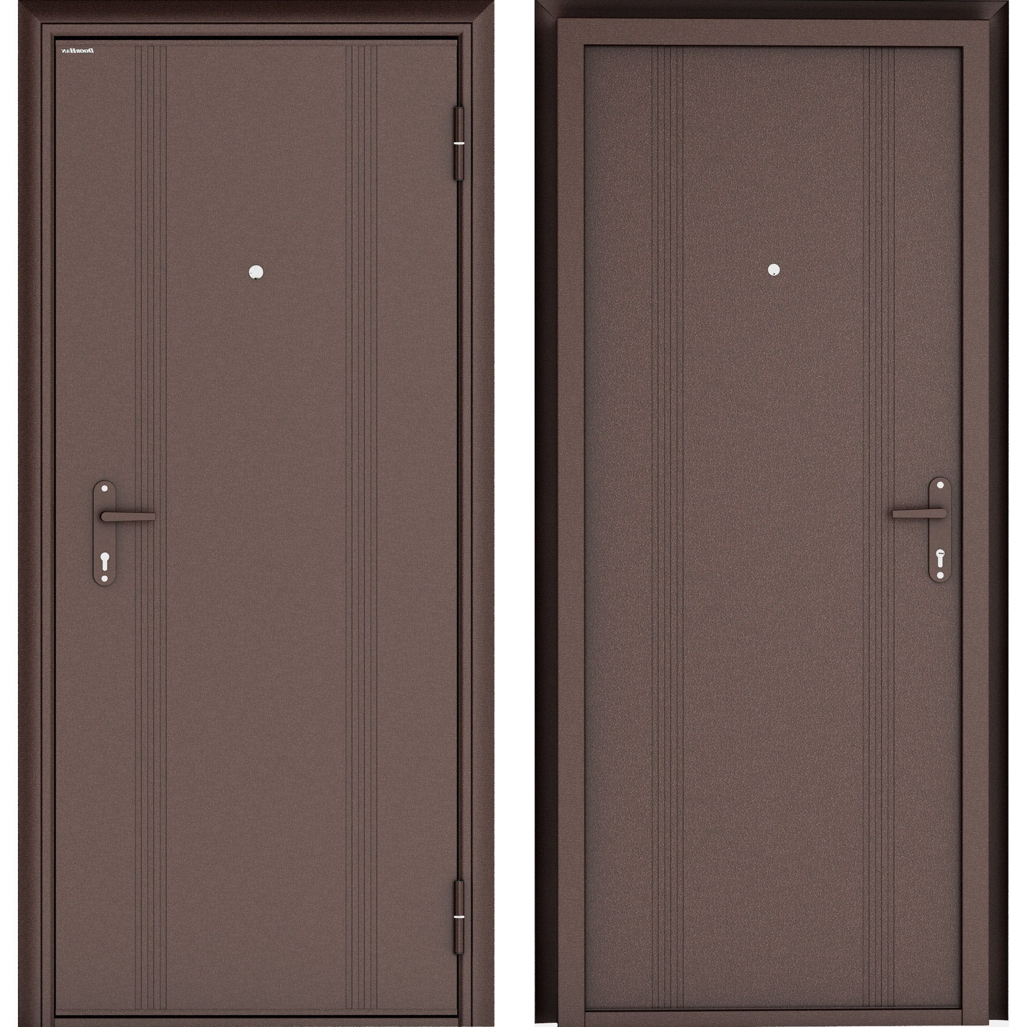 Изображение товара Дверь входная металлическая Doorhan Эко 88x205 см правая цвет антик медь