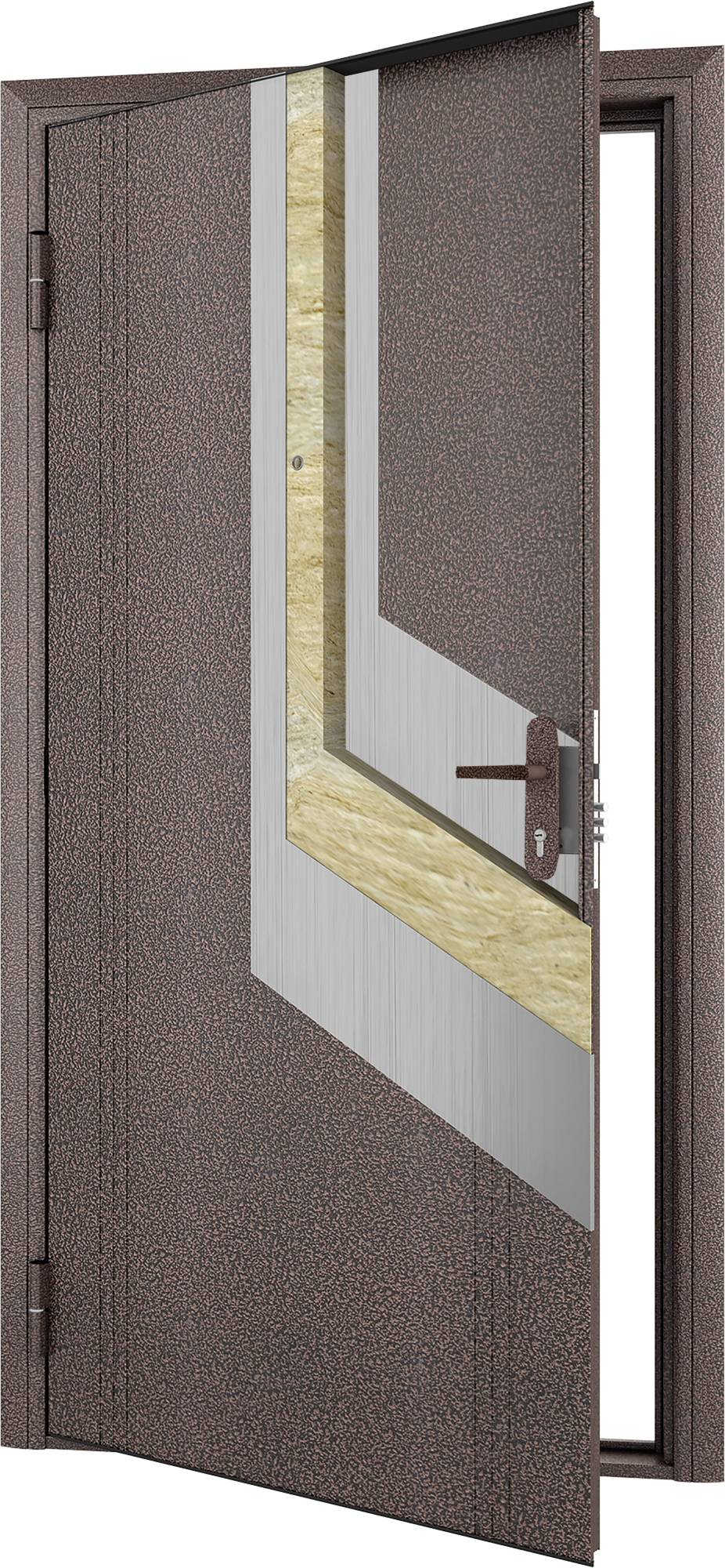 Дверь входная металлическая Doorhan Эко 98x205 см правая цвет антик медь - 7