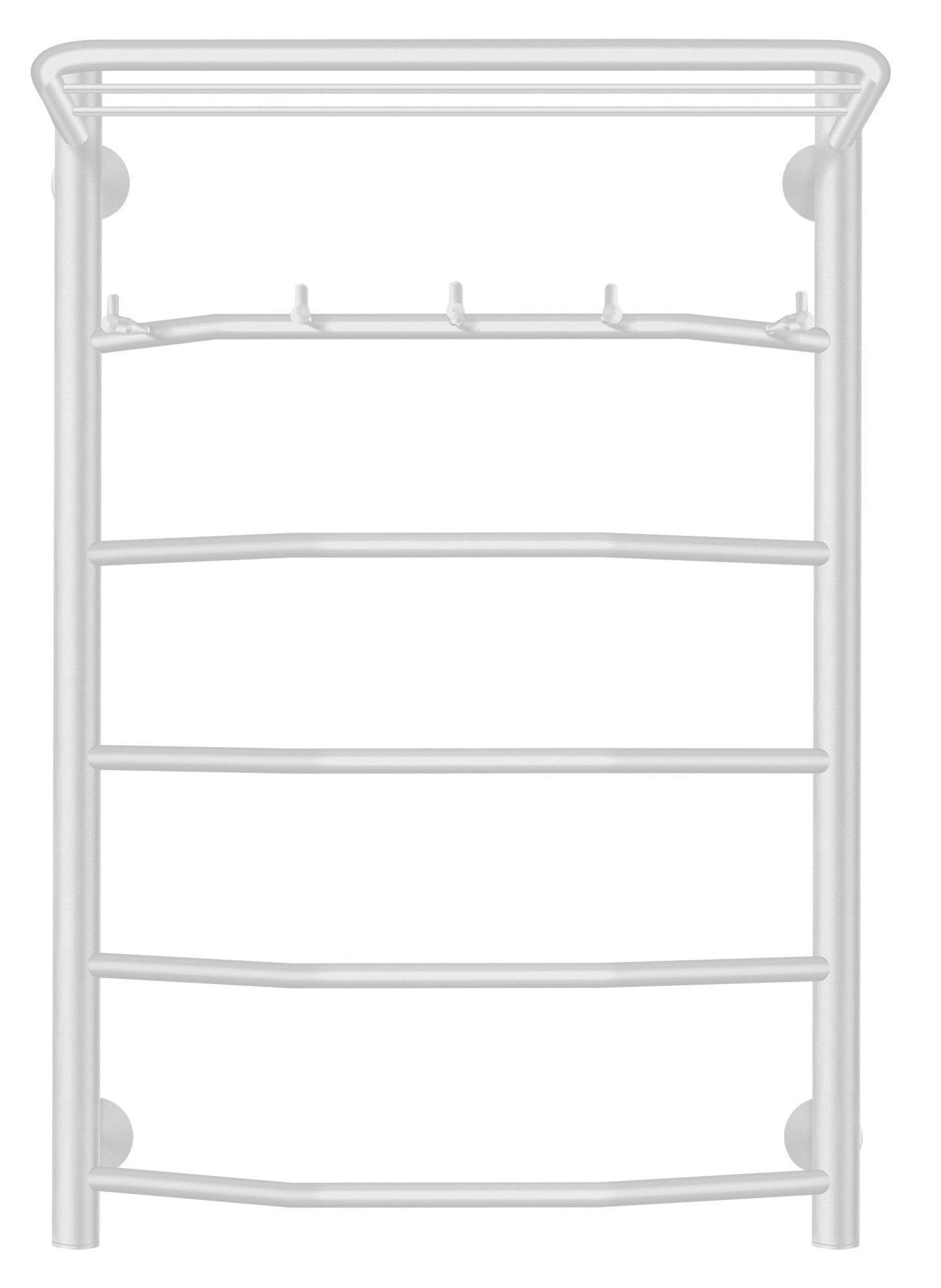 Изображение товара Полотенцесушитель электрический Secado Агата 1 КСП левый 500x800 мм 300 Вт с терморегулятором и полкой лесенка цвет белый матовый